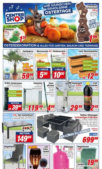 Prospekte CENTERSHOP - 11.04.2022 - 16.04.2022.