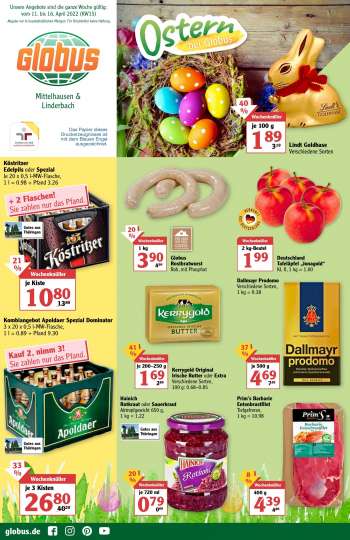 Prospekte Globus - 11.04.2022 - 16.04.2022.