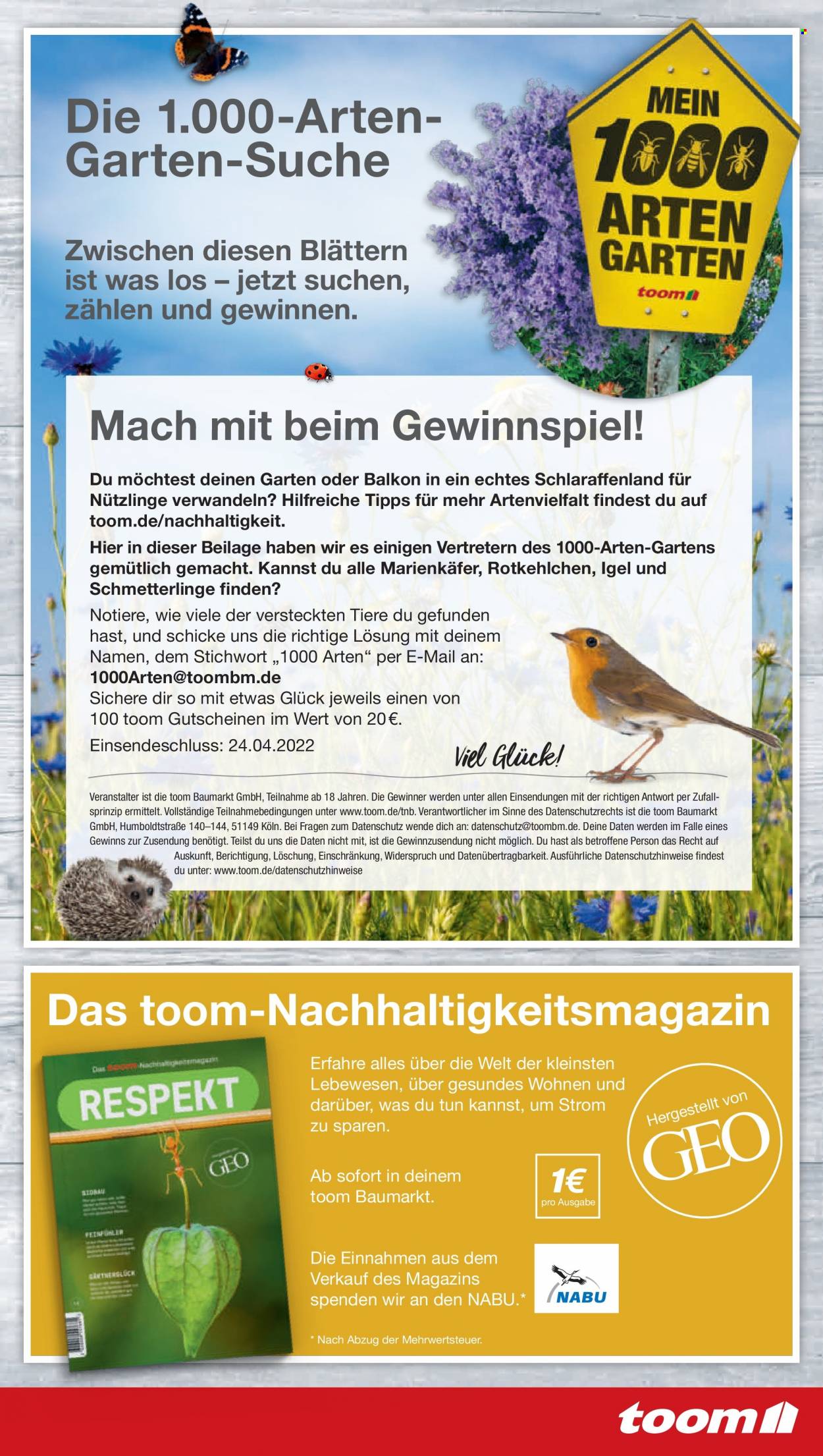 toom Baumarkt Prospekte  - 16.04.2022 - 22.04.2022. Seite 3