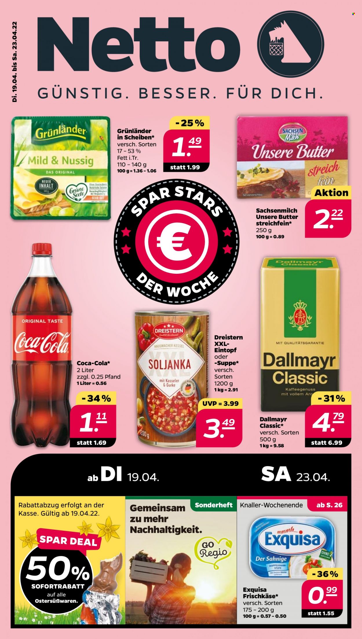 Netto Prospekte  - 19.04.2022 - 23.04.2022. Seite 1