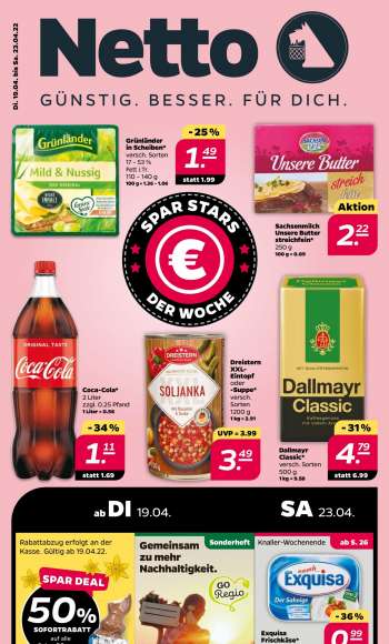 Prospekte Netto - 19.04.2022 - 23.04.2022.