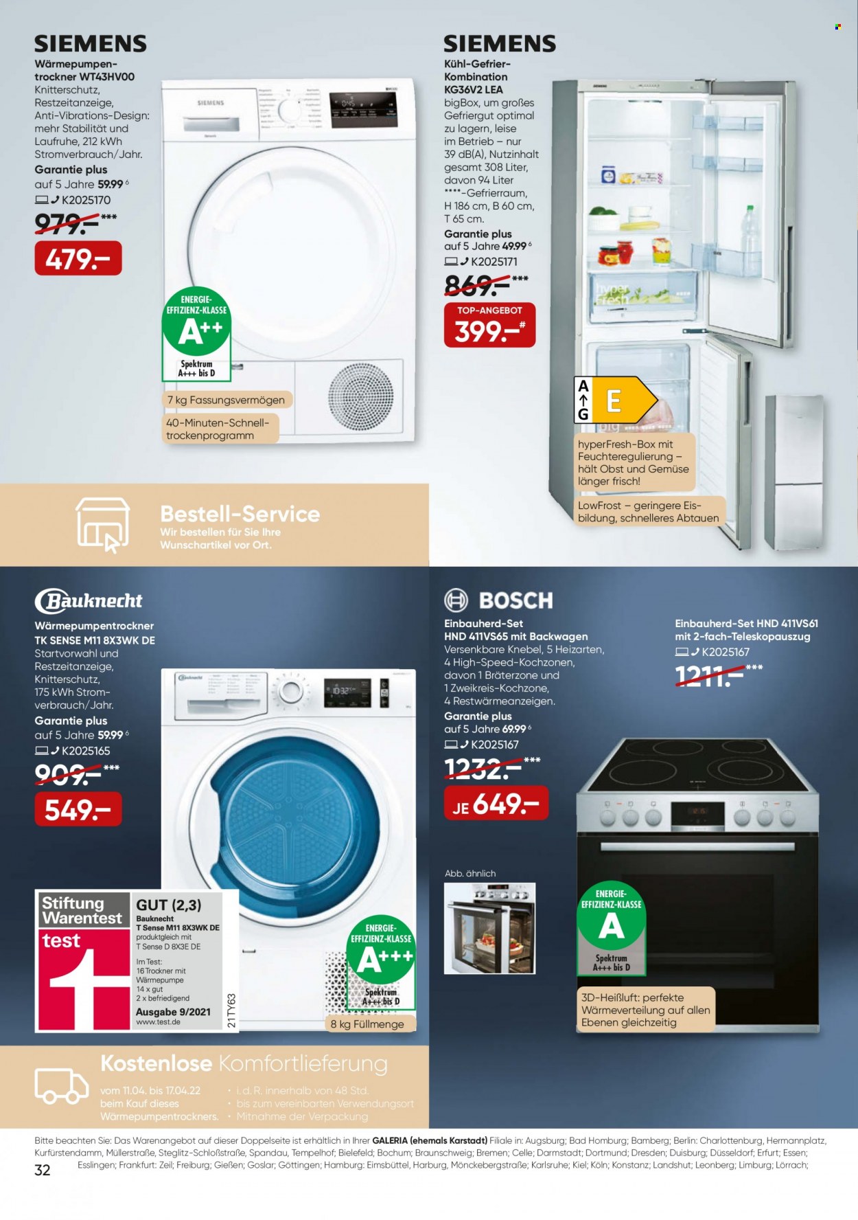 GALERIA Karstadt Kaufhof Prospekte  - 11.04.2022 - 17.04.2022. Seite 32
