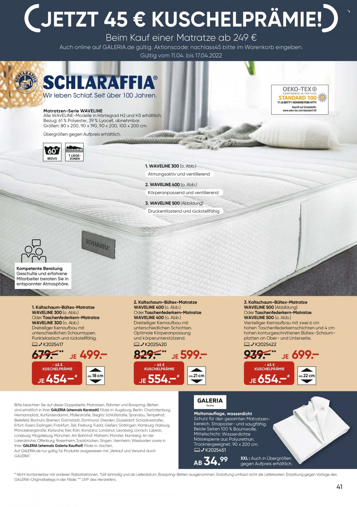 GALERIA Karstadt Kaufhof Prospekte  - 11.04.2022 - 17.04.2022. Seite 41