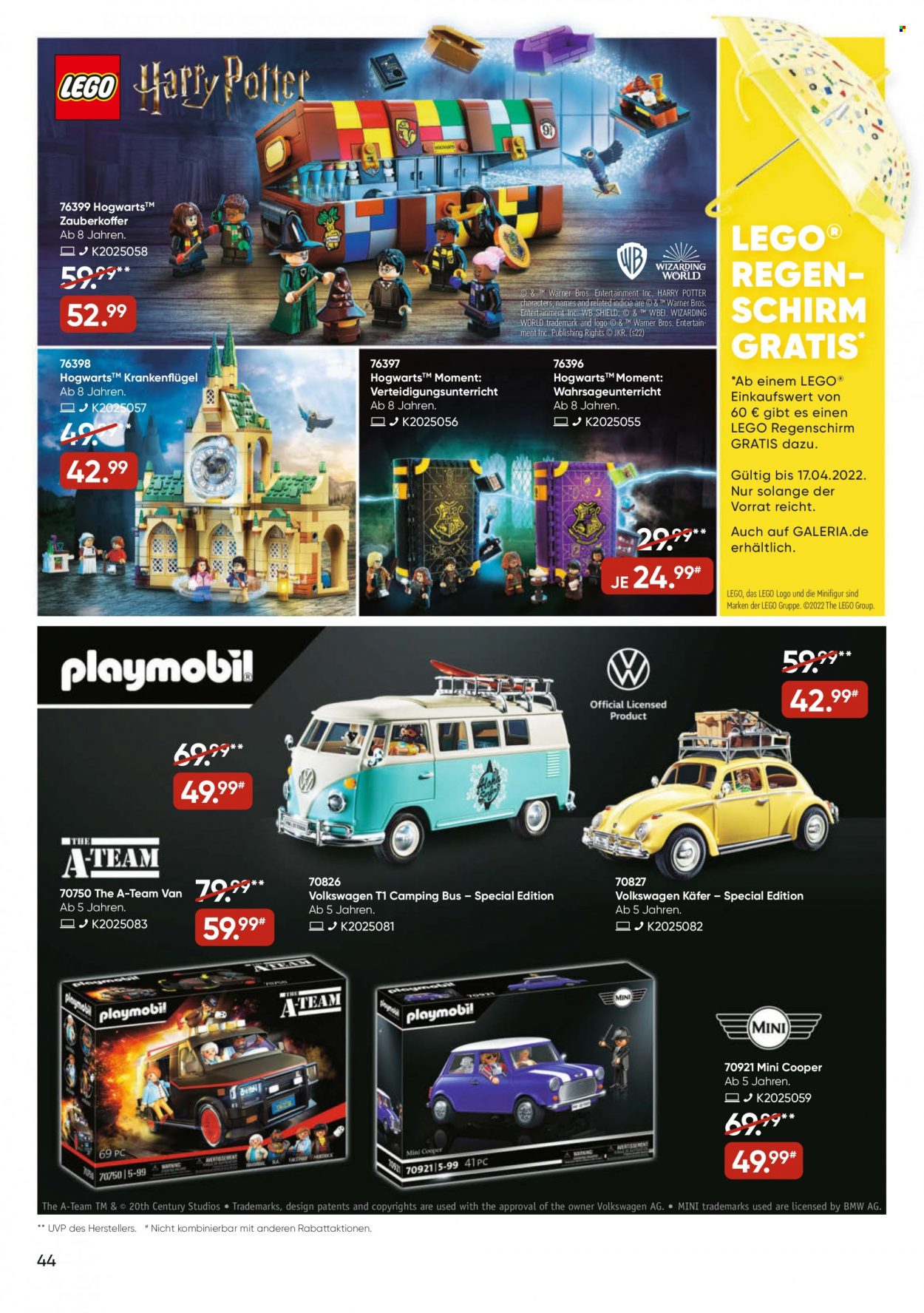 GALERIA Karstadt Kaufhof Prospekte  - 11.04.2022 - 17.04.2022. Seite 44