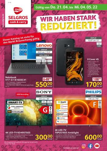 Prospekte Selgros - 21.04.2022 - 4.05.2022.