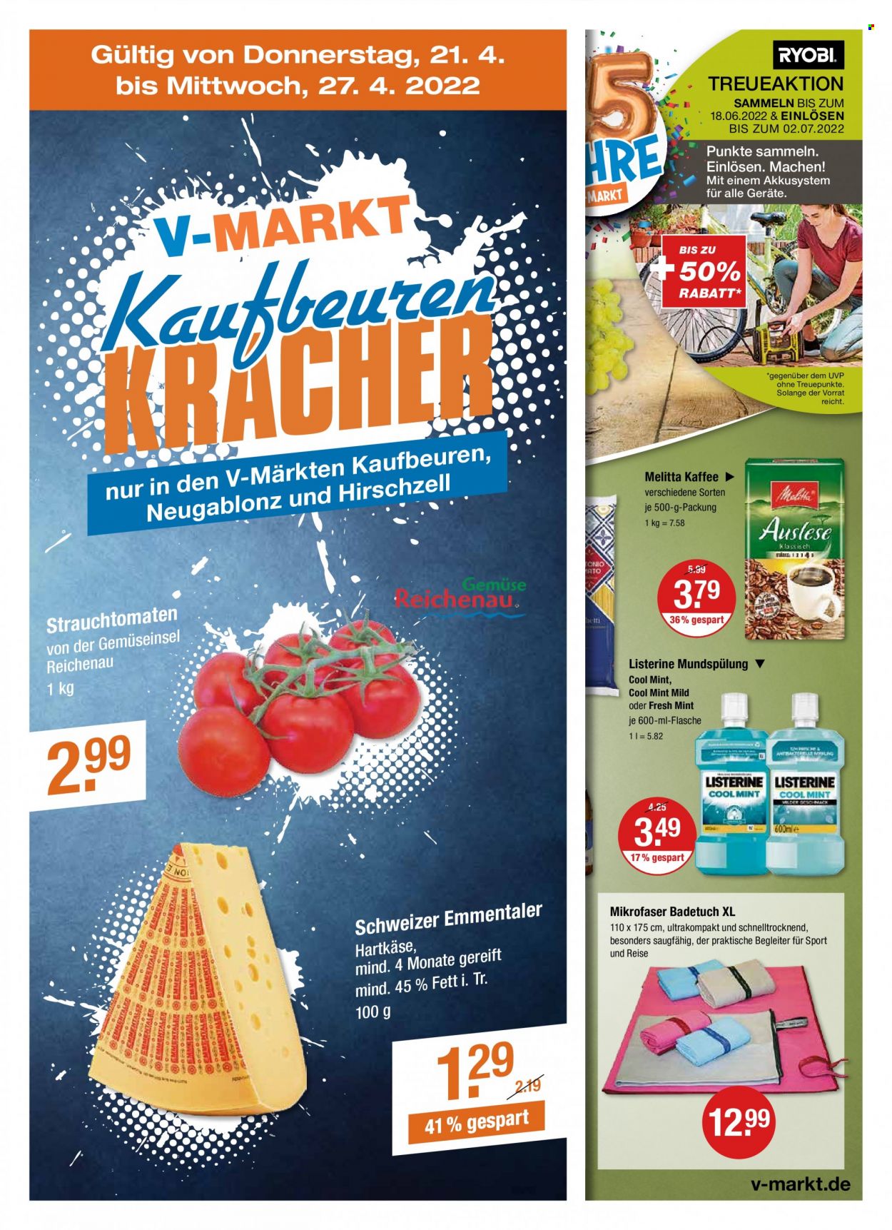 V-Markt Prospekte  - 21.04.2022 - 27.04.2022. Seite 1