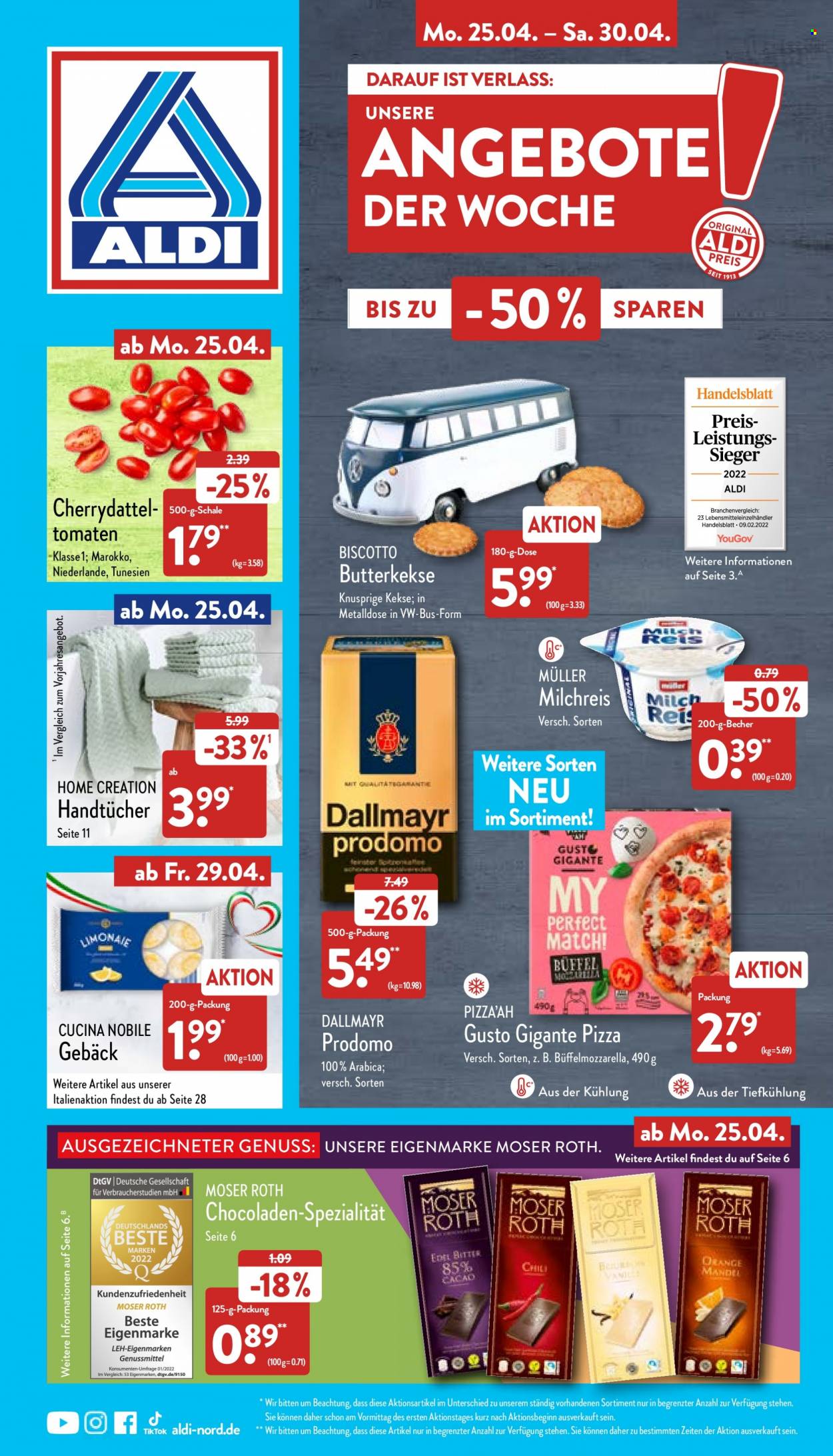 ALDI Nord Prospekte  - 25.04.2022 - 30.04.2022. Seite 1