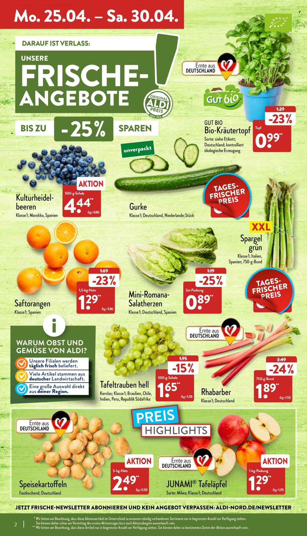 ALDI Nord Prospekte  - 25.04.2022 - 30.04.2022. Seite 2