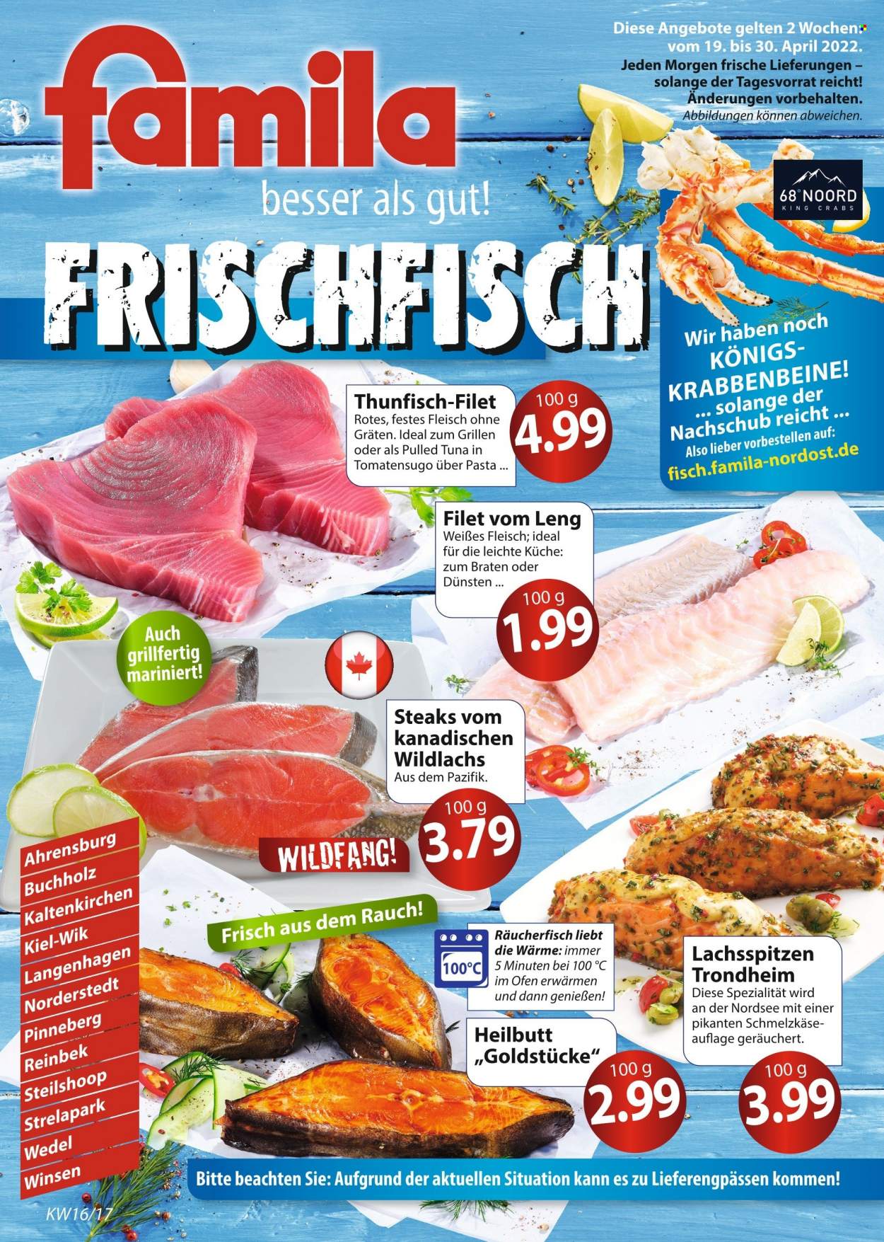 famila Prospekte  - 19.04.2022 - 30.04.2022. Seite 1