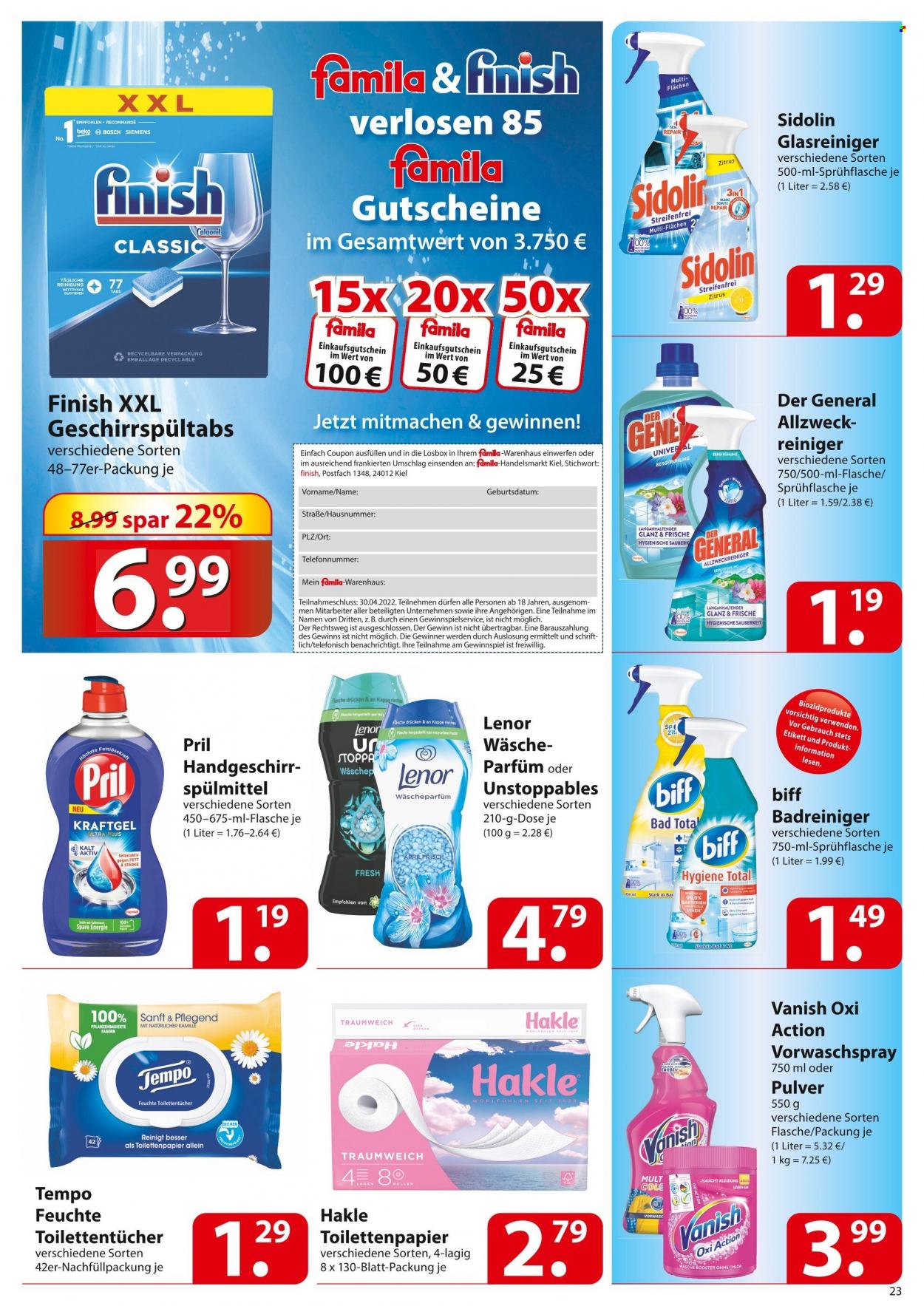 famila Prospekte  - 19.04.2022 - 23.04.2022. Seite 23