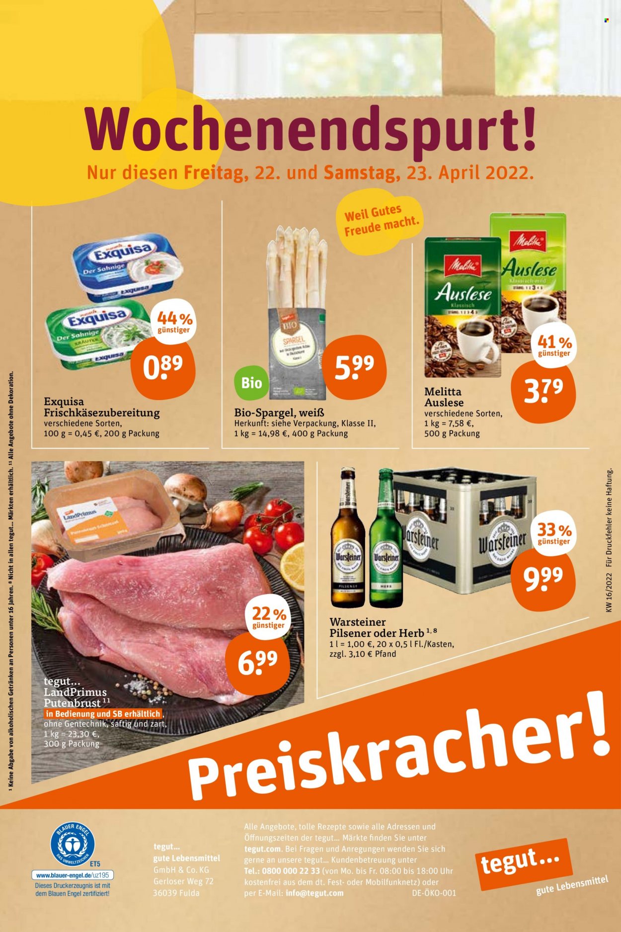 tegut... Prospekte  - 19.04.2022 - 23.04.2022. Seite 28