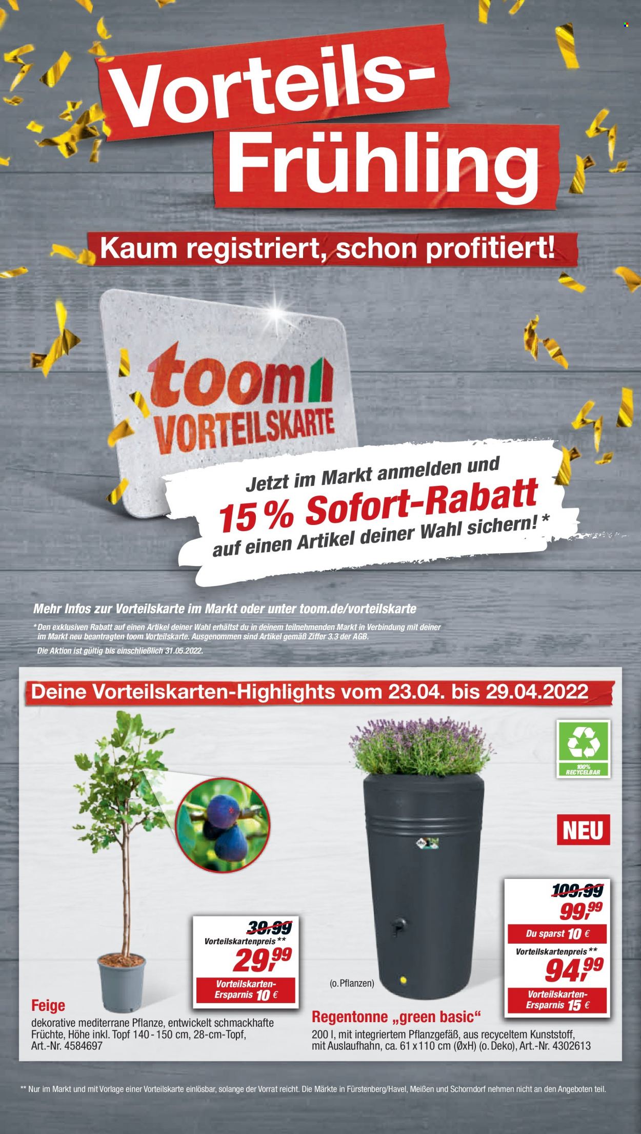 toom Baumarkt Prospekte  - 23.04.2022 - 29.04.2022. Seite 2