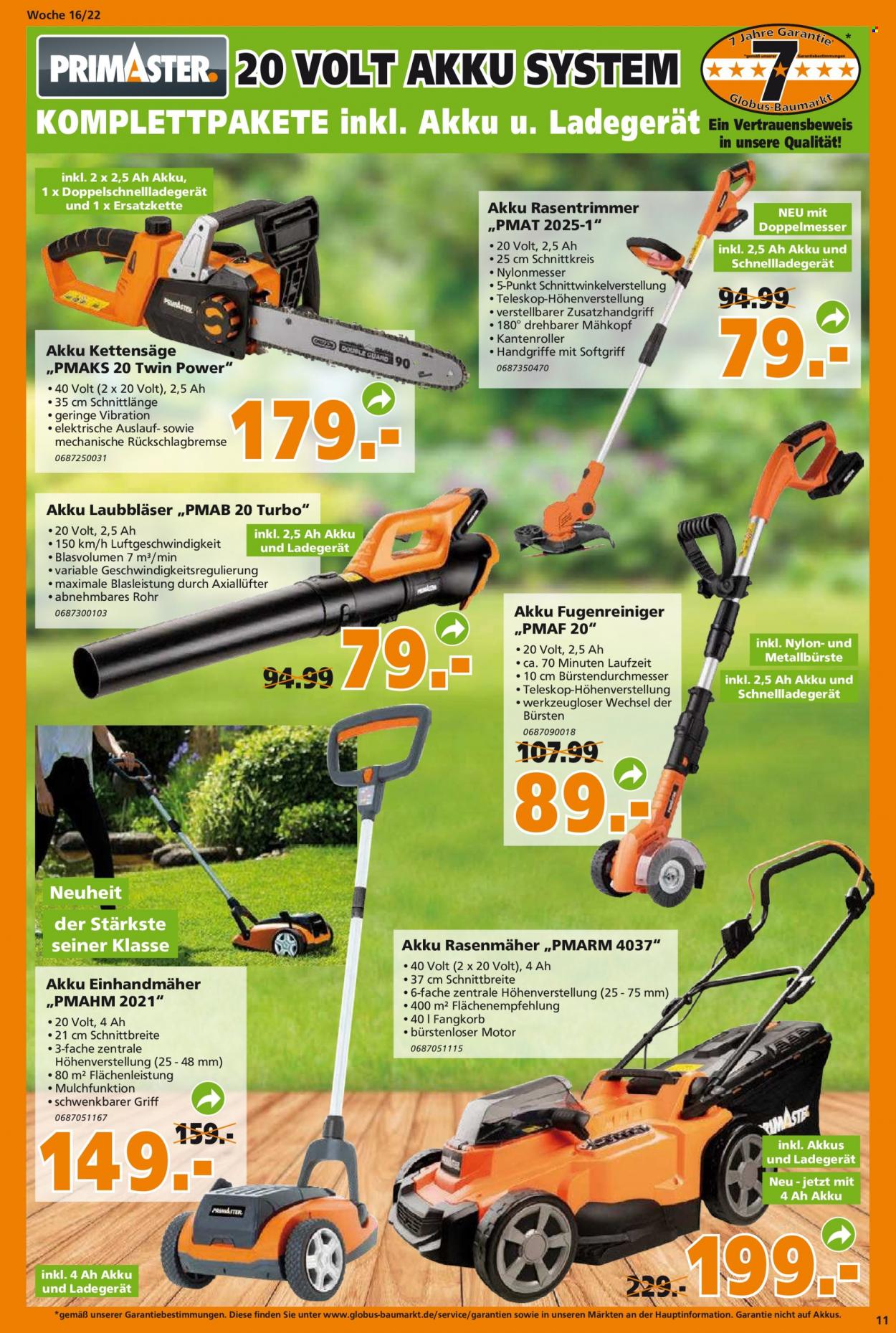 Globus Baumarkt Prospekte  - 19.04.2022 - 23.04.2022. Seite 11