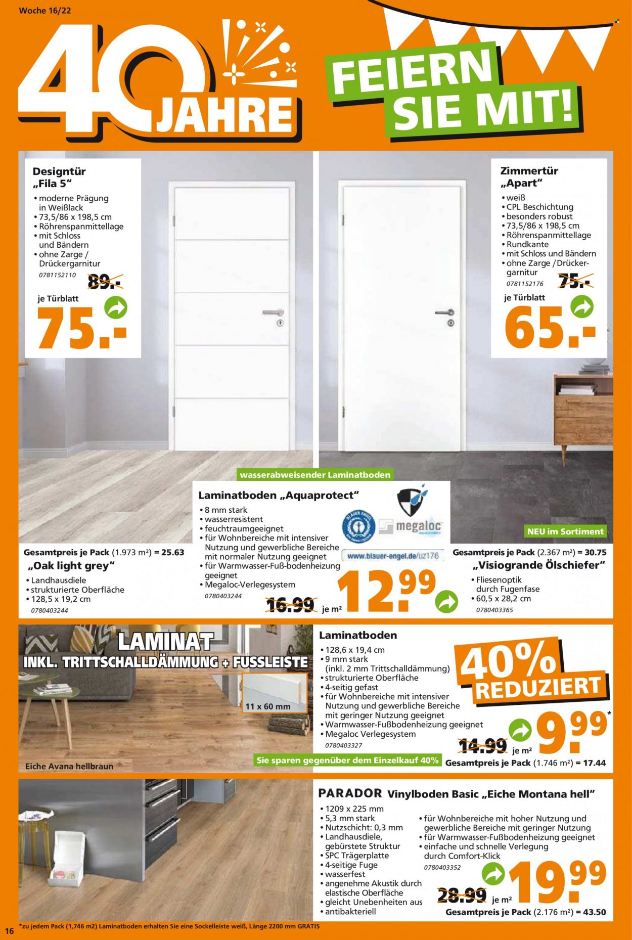 Globus Baumarkt Prospekte  - 19.04.2022 - 23.04.2022. Seite 16