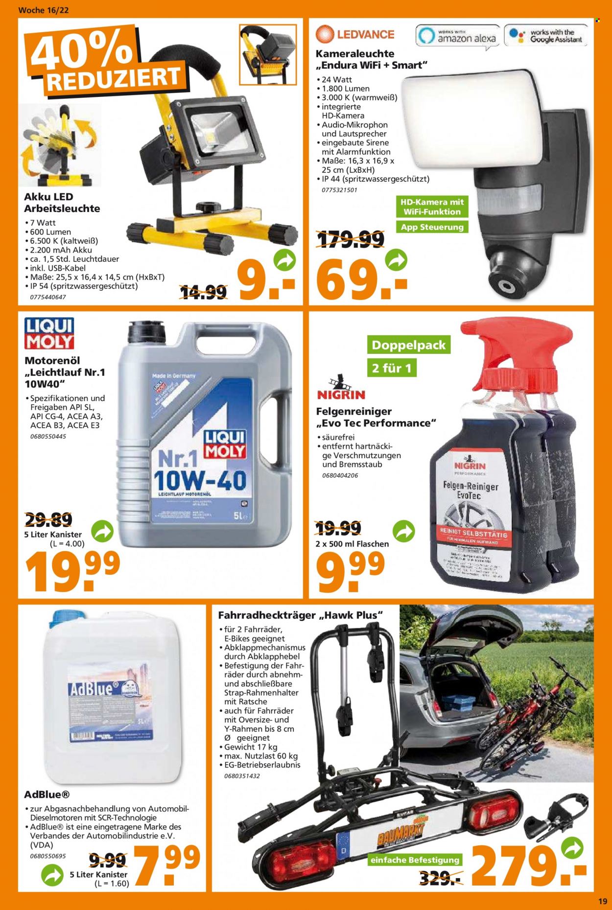 Globus Baumarkt Prospekte  - 19.04.2022 - 23.04.2022. Seite 19