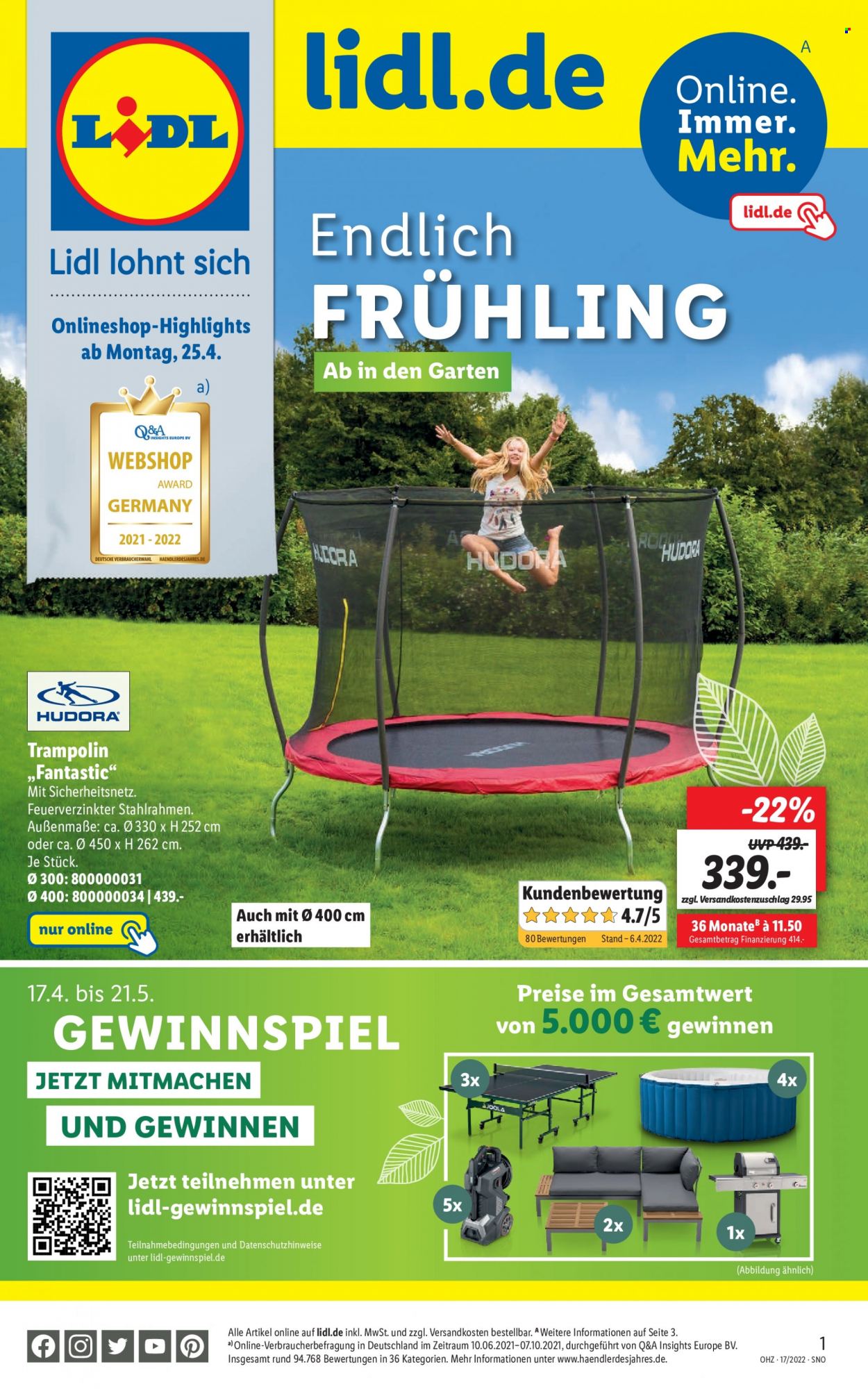 Lidl Prospekte  - 16.04.2022 - 1.05.2022. Seite 1