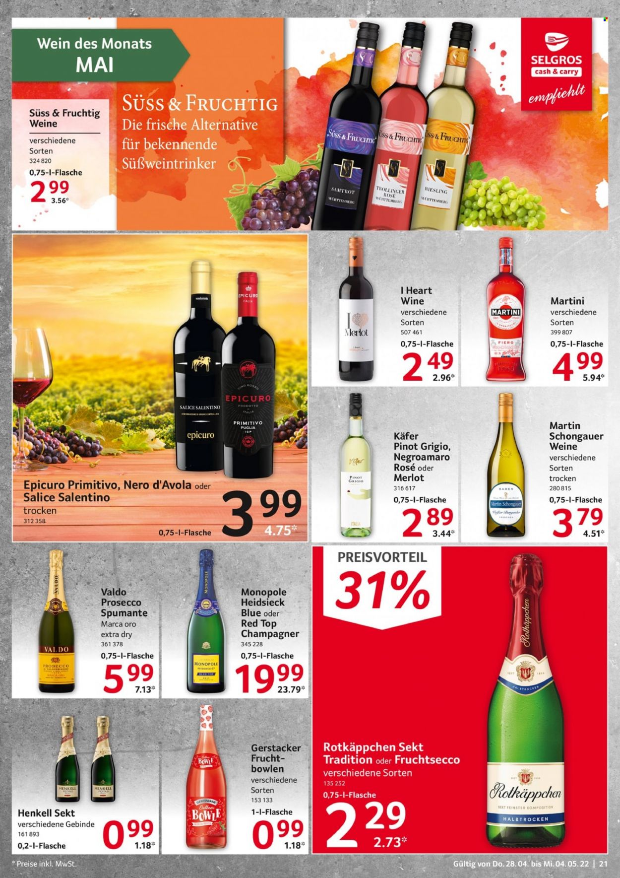 Selgros Prospekte  - 28.04.2022 - 4.05.2022. Seite 21