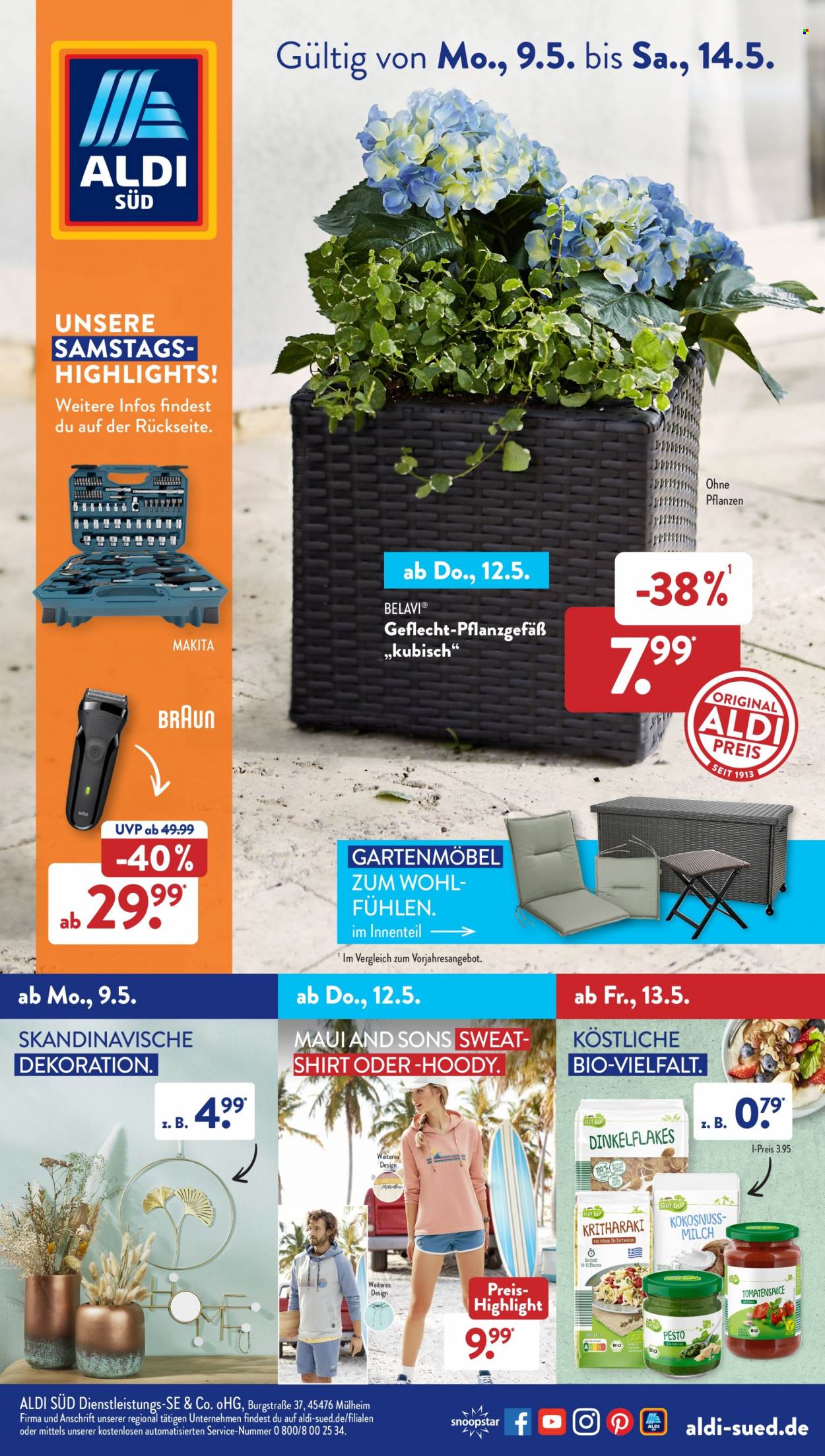 ALDI SÜD Prospekte  - 9.05.2022 - 14.05.2022. Seite 1