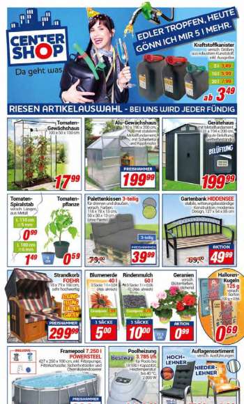 Prospekte CENTERSHOP - 25.04.2022 - 30.04.2022.