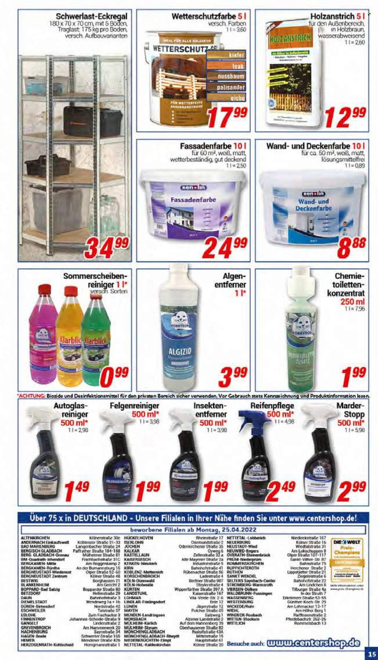 CENTERSHOP Prospekte  - 25.04.2022 - 30.04.2022. Seite 15