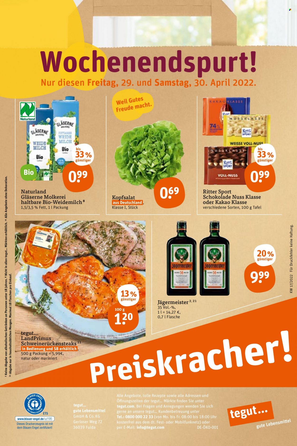 tegut... Prospekte  - 25.04.2022 - 30.04.2022. Seite 30