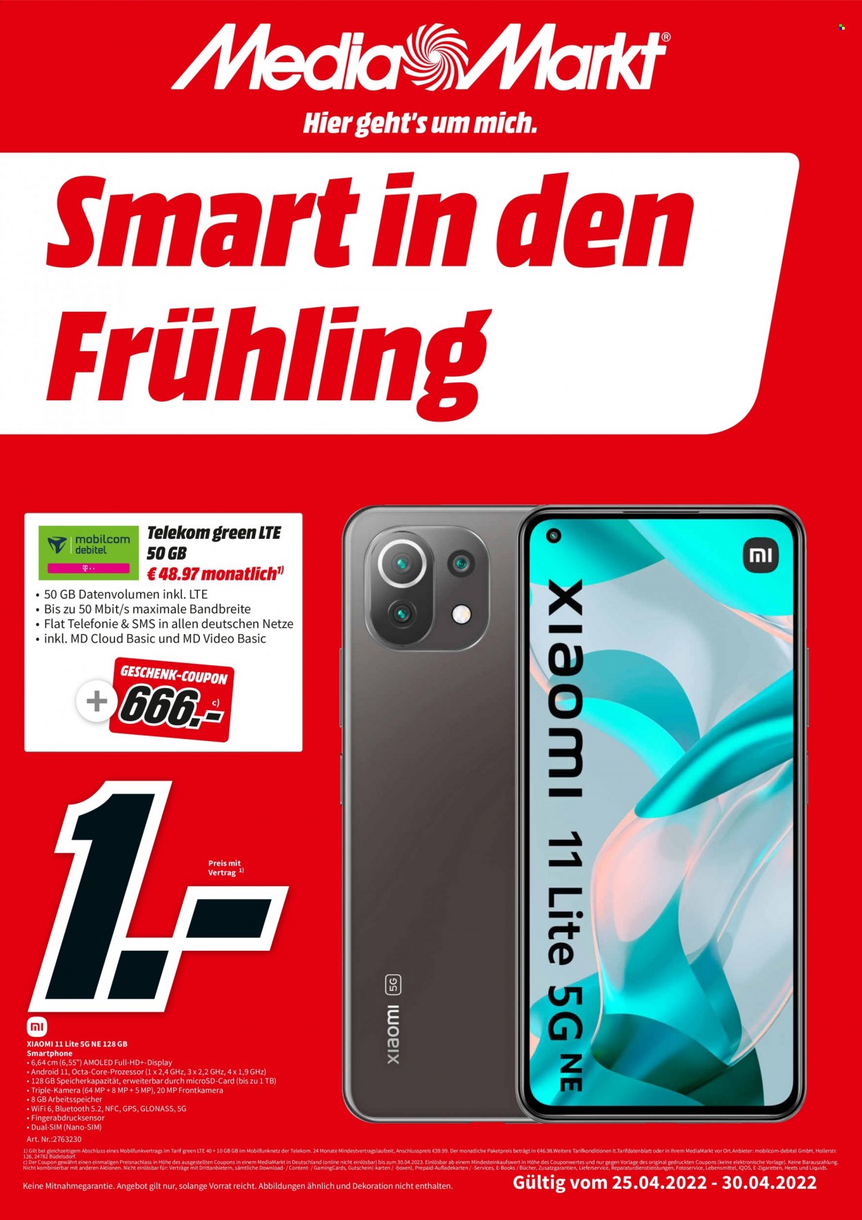 MediaMarkt Prospekte  - 25.04.2022 - 30.04.2022. Seite 1