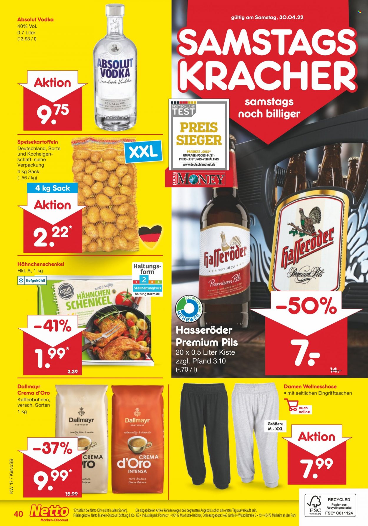 Netto Marken-Discount Prospekte  - 25.04.2022 - 30.04.2022. Seite 40