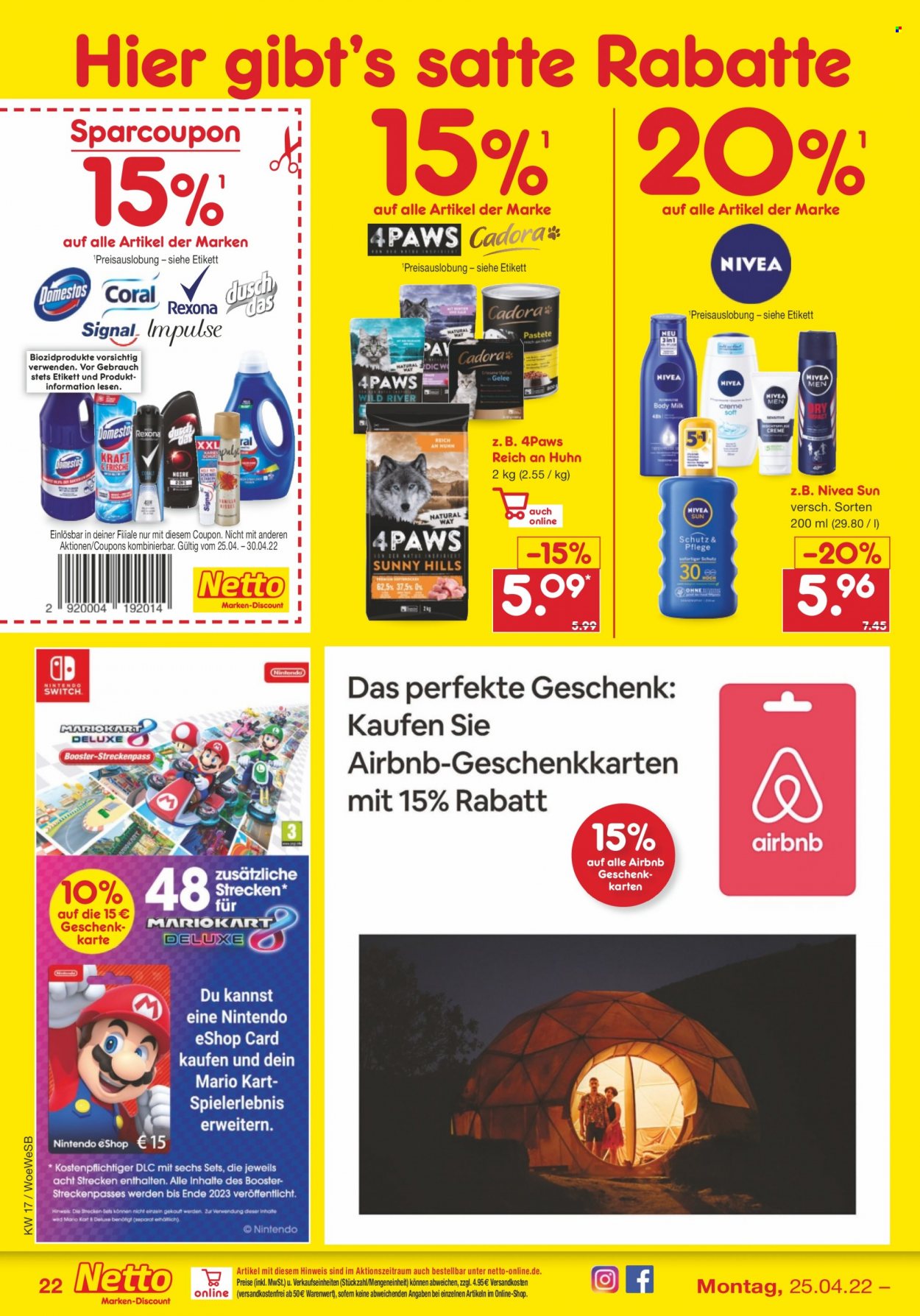 Netto Marken-Discount Prospekte  - 25.04.2022 - 30.04.2022. Seite 22