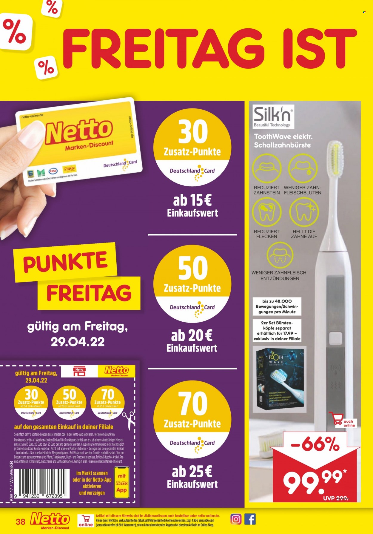 Netto Marken-Discount Prospekte  - 25.04.2022 - 30.04.2022. Seite 38