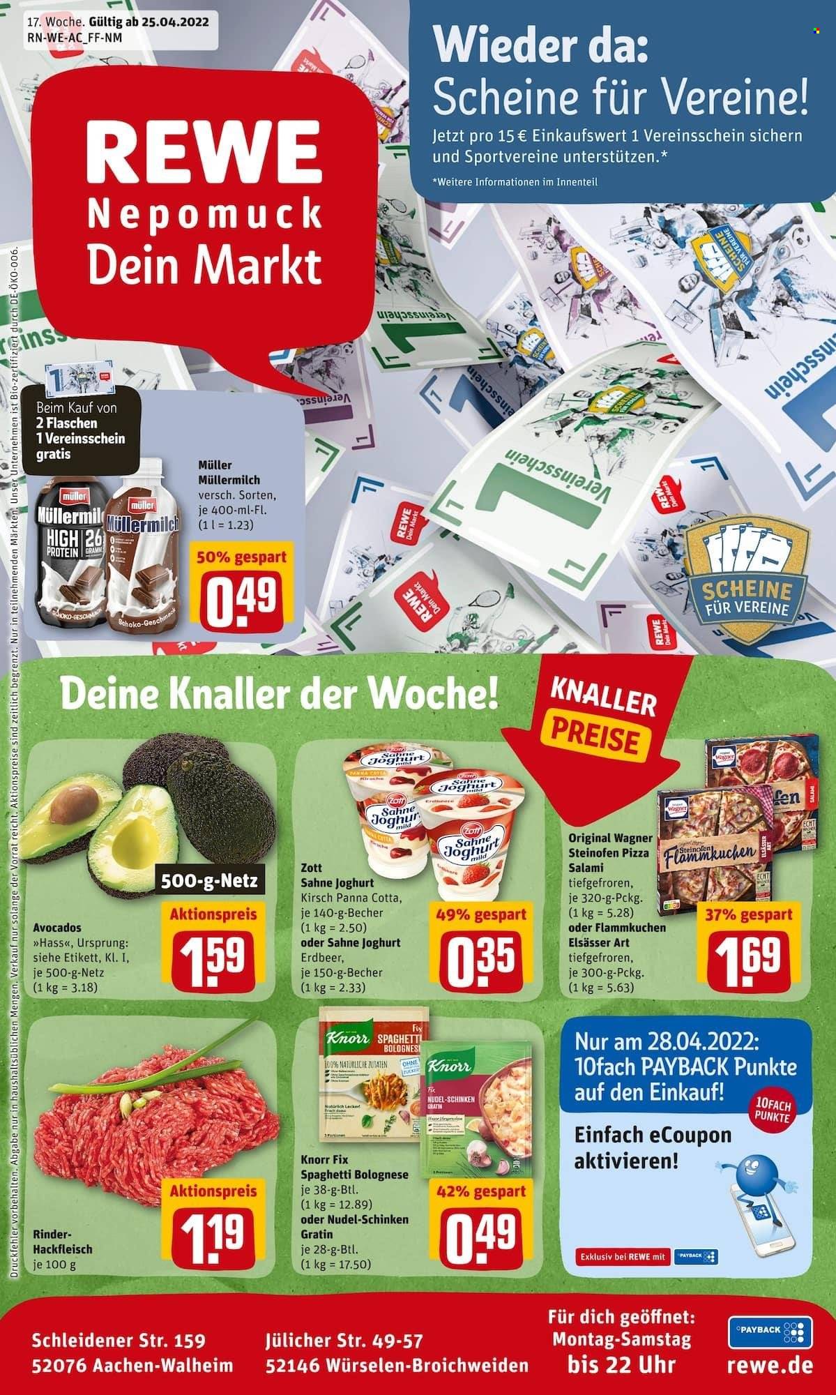 REWE Prospekte  - 25.04.2022 - 30.04.2022. Seite 1