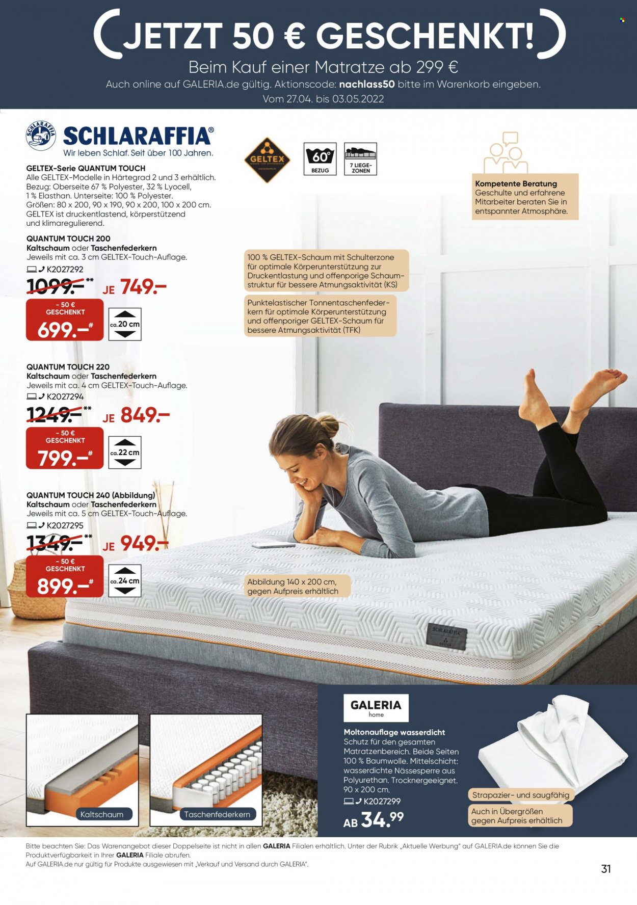 GALERIA Karstadt Kaufhof Prospekte  - 27.04.2022 - 3.05.2022. Seite 31