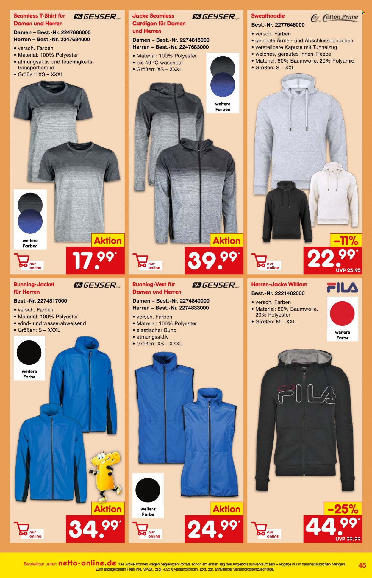 thumbnail - Prospekte Netto Marken-Discount - 1.05.2022 - 27.05.2022 - Produkte in Aktion - Jacke, Shirt, Cardigan. Seite 45.