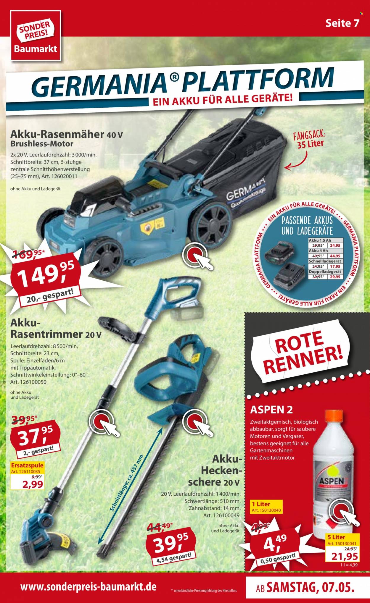 Sonderpreis-Baumarkt Prospekte  - 7.05.2022 - 13.05.2022. Seite 7