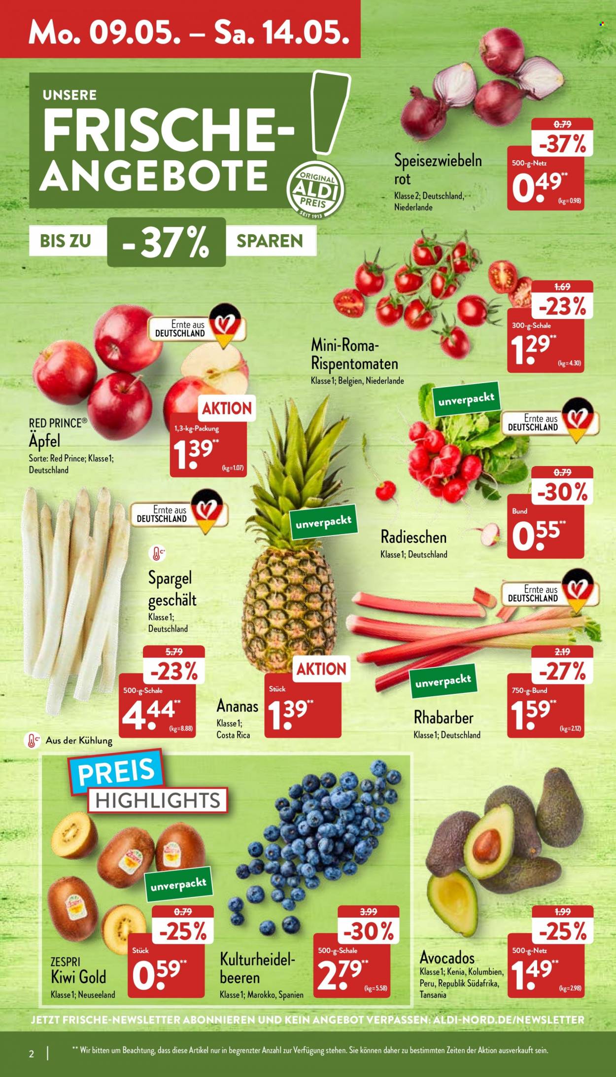 ALDI Nord Prospekte  - 9.05.2022 - 14.05.2022. Seite 2