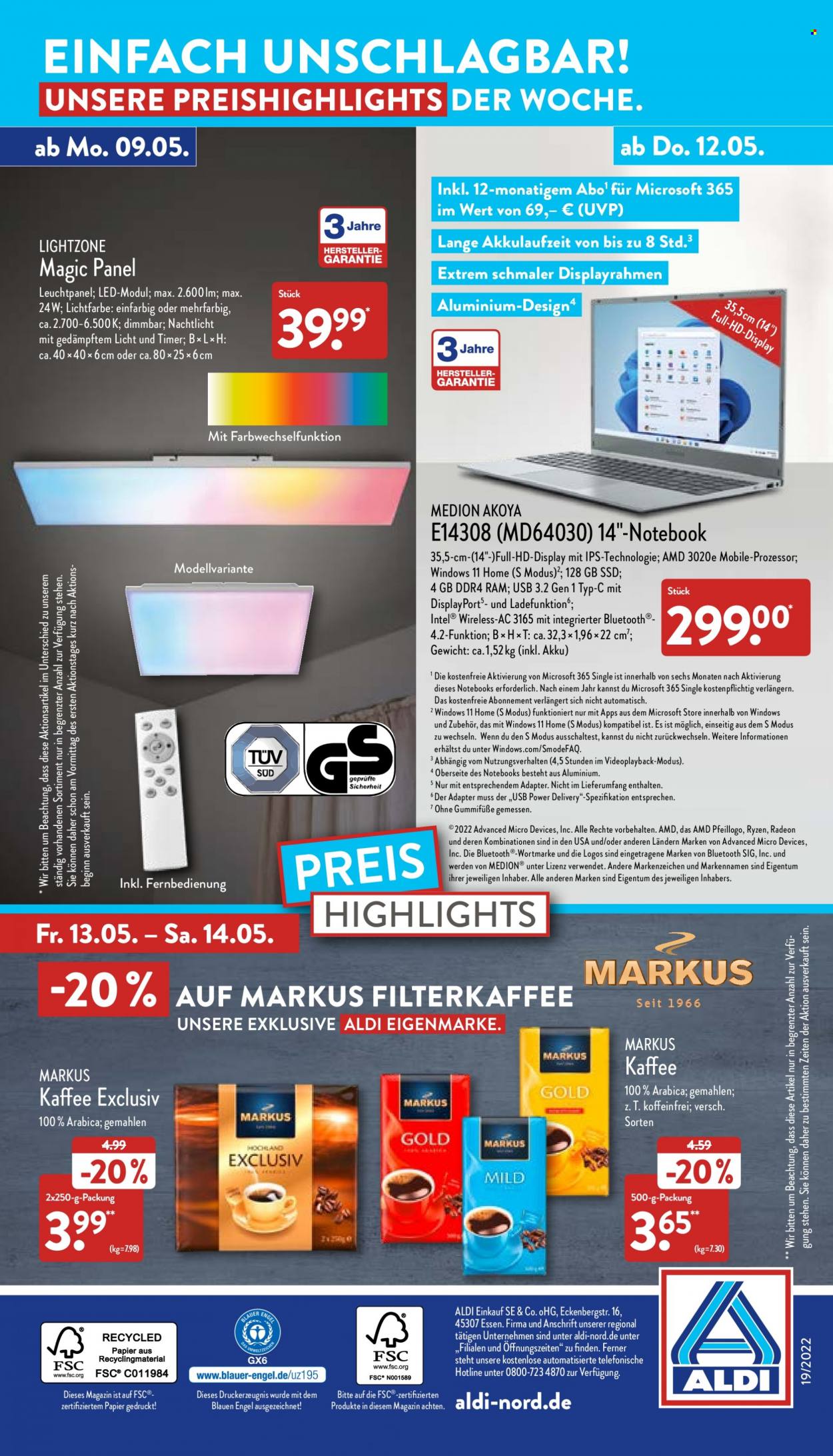 ALDI Nord Prospekte  - 9.05.2022 - 14.05.2022. Seite 36