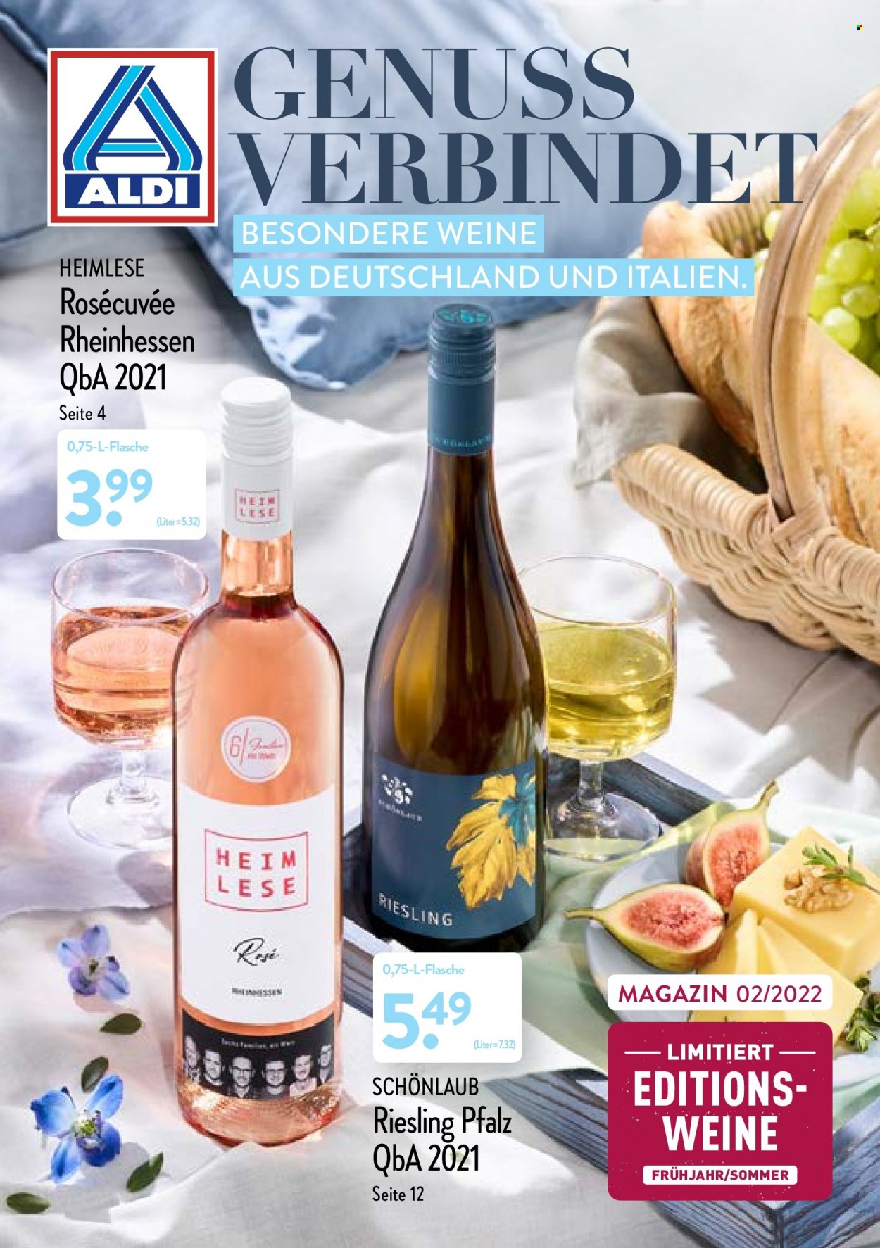 thumbnail - Prospekte ALDI Nord - Produkte in Aktion - Alkohol, Wein, Riesling. Seite 1.