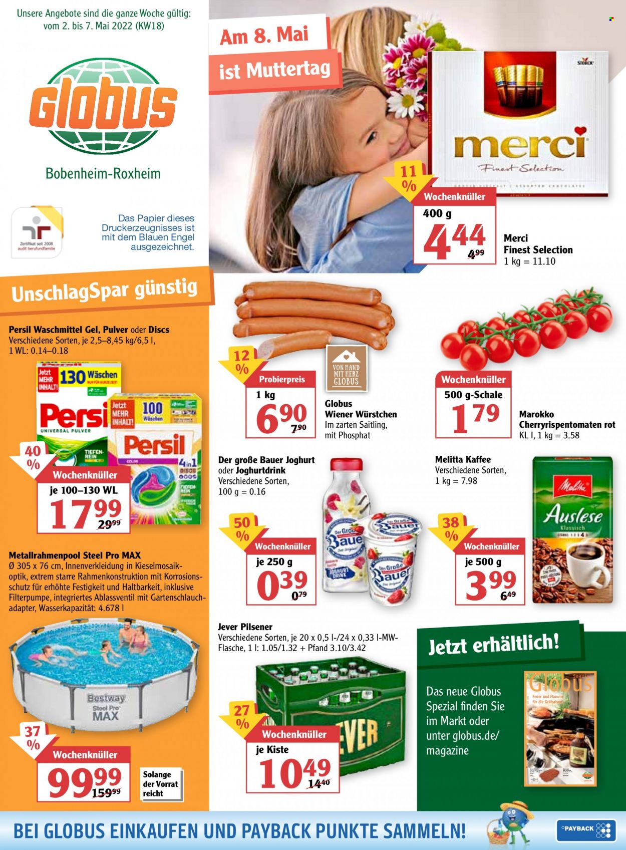 Globus Prospekte  - 2.05.2022 - 7.05.2022. Seite 1