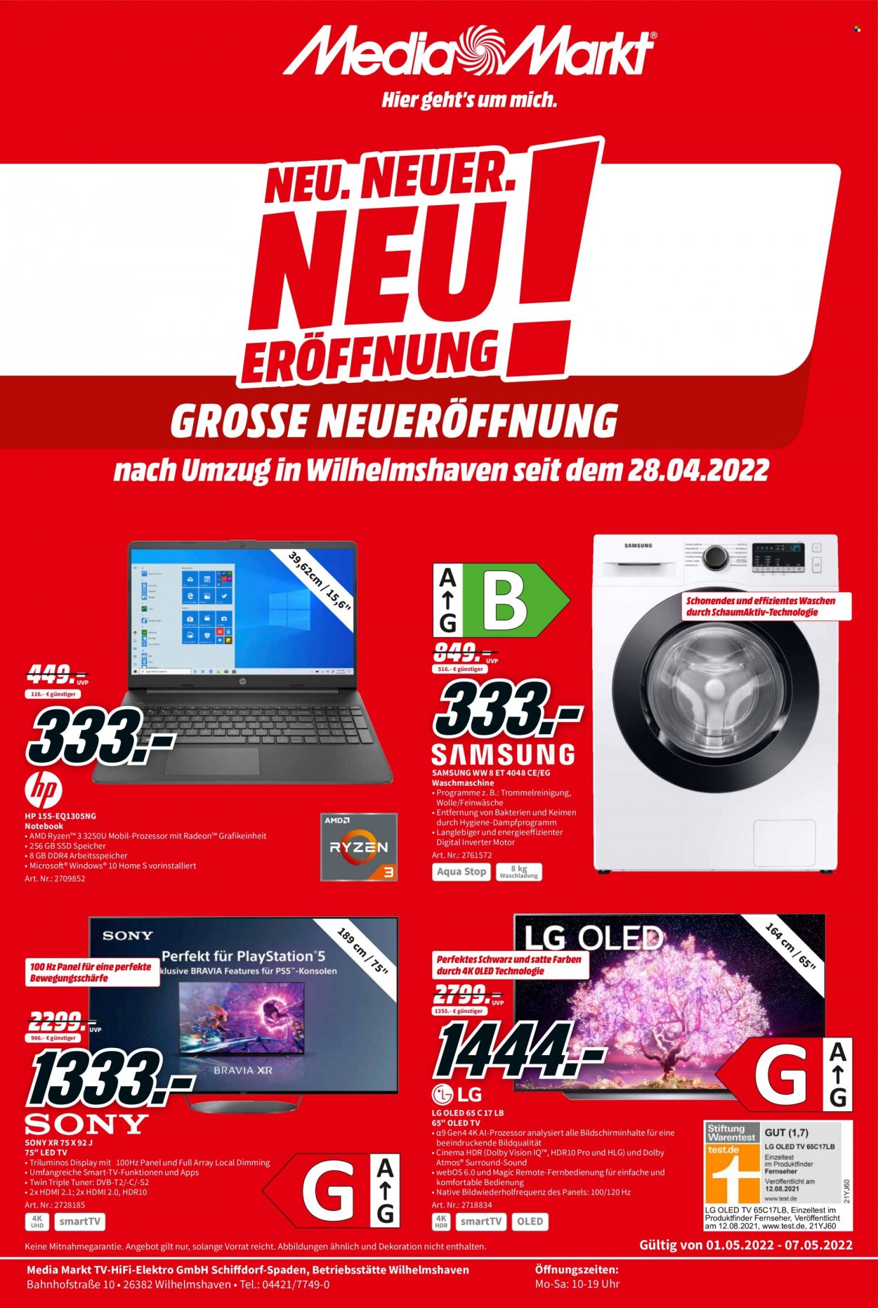 MediaMarkt Prospekte  - 1.05.2022 - 7.05.2022. Seite 1