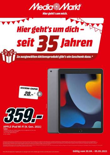 Prospekte MediaMarkt - 30.04.2022 - 5.05.2022.