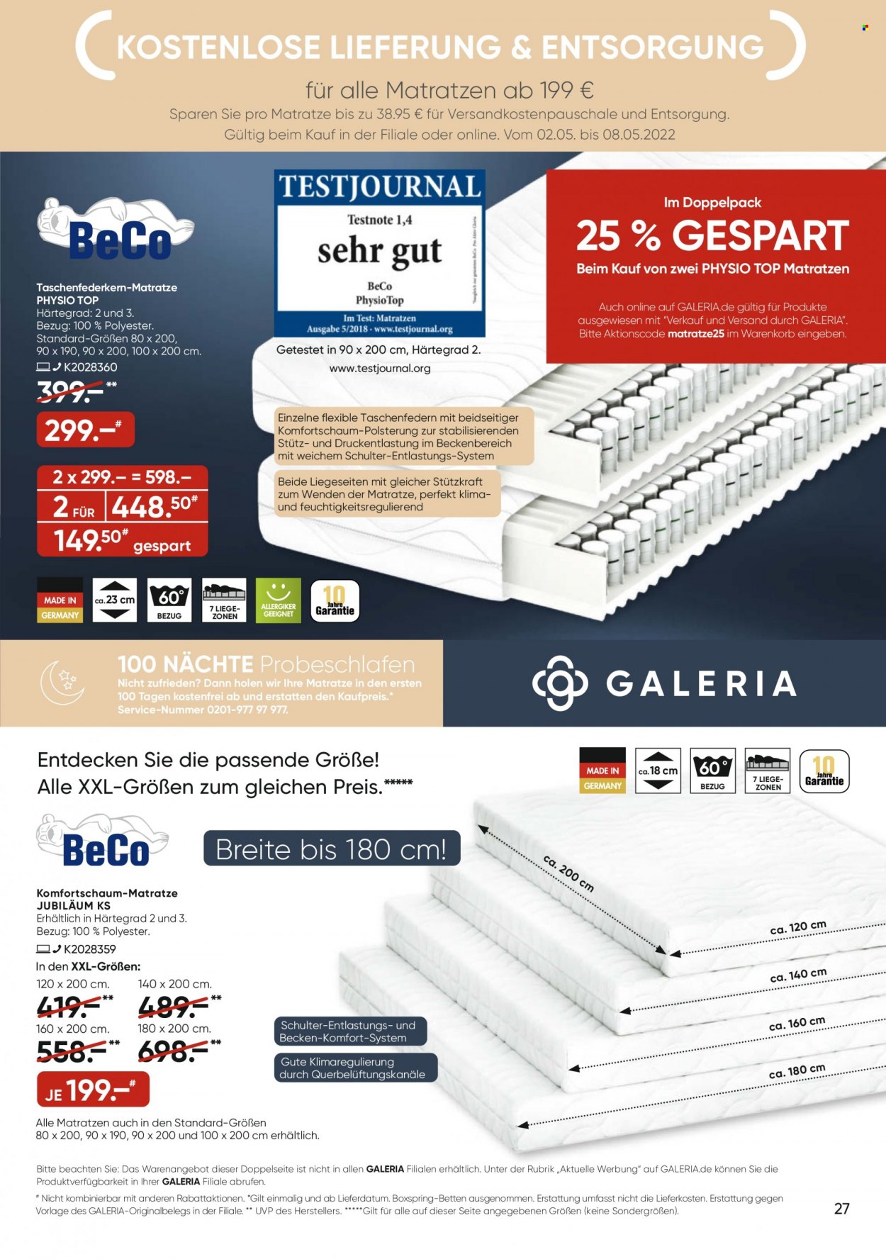 GALERIA Karstadt Kaufhof Prospekte  - 2.05.2022 - 8.05.2022. Seite 27