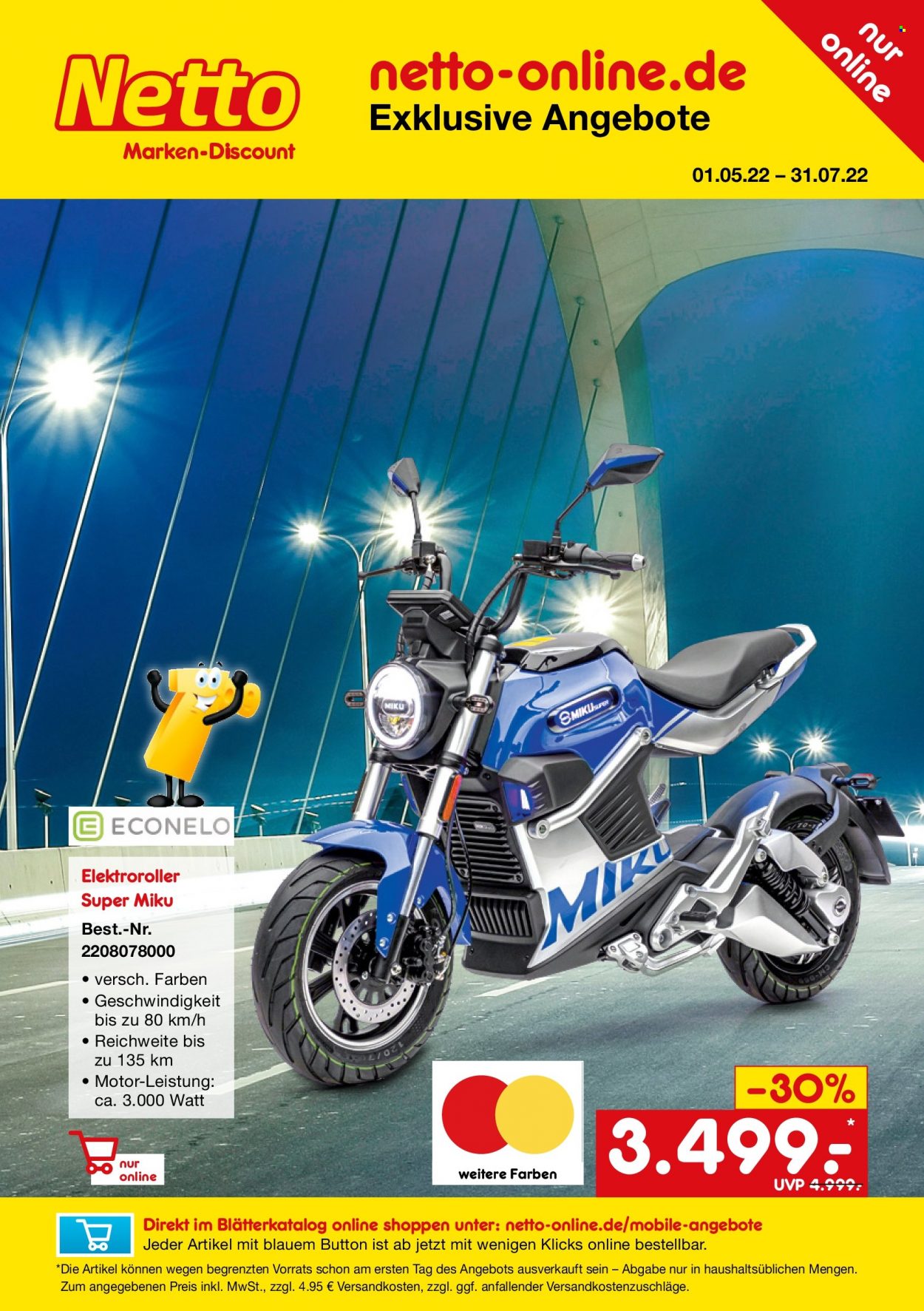 Netto Marken-Discount Prospekte  - 1.05.2022 - 31.07.2022. Seite 1