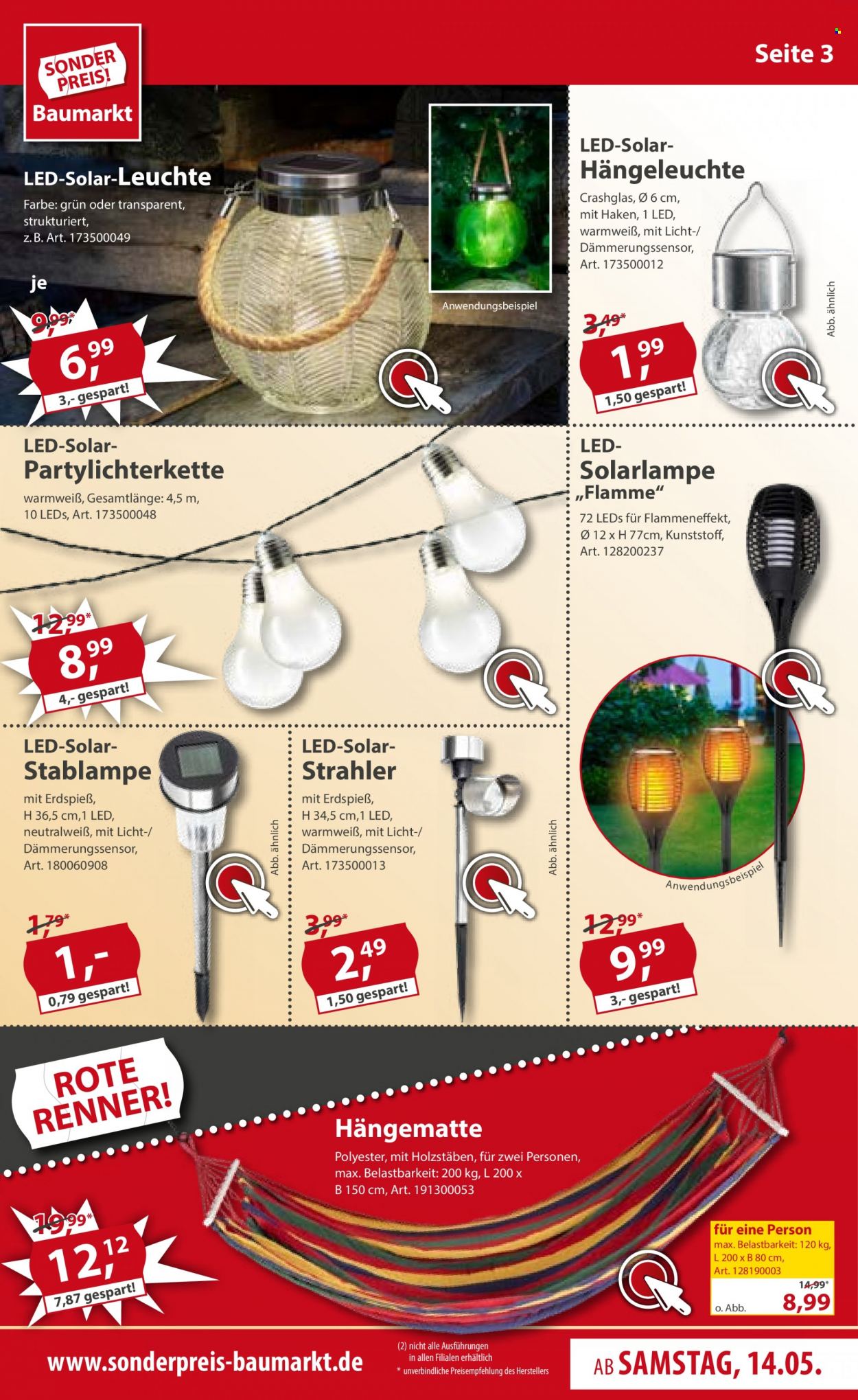 Sonderpreis-Baumarkt Prospekte  - 14.05.2022 - 20.05.2022. Seite 3