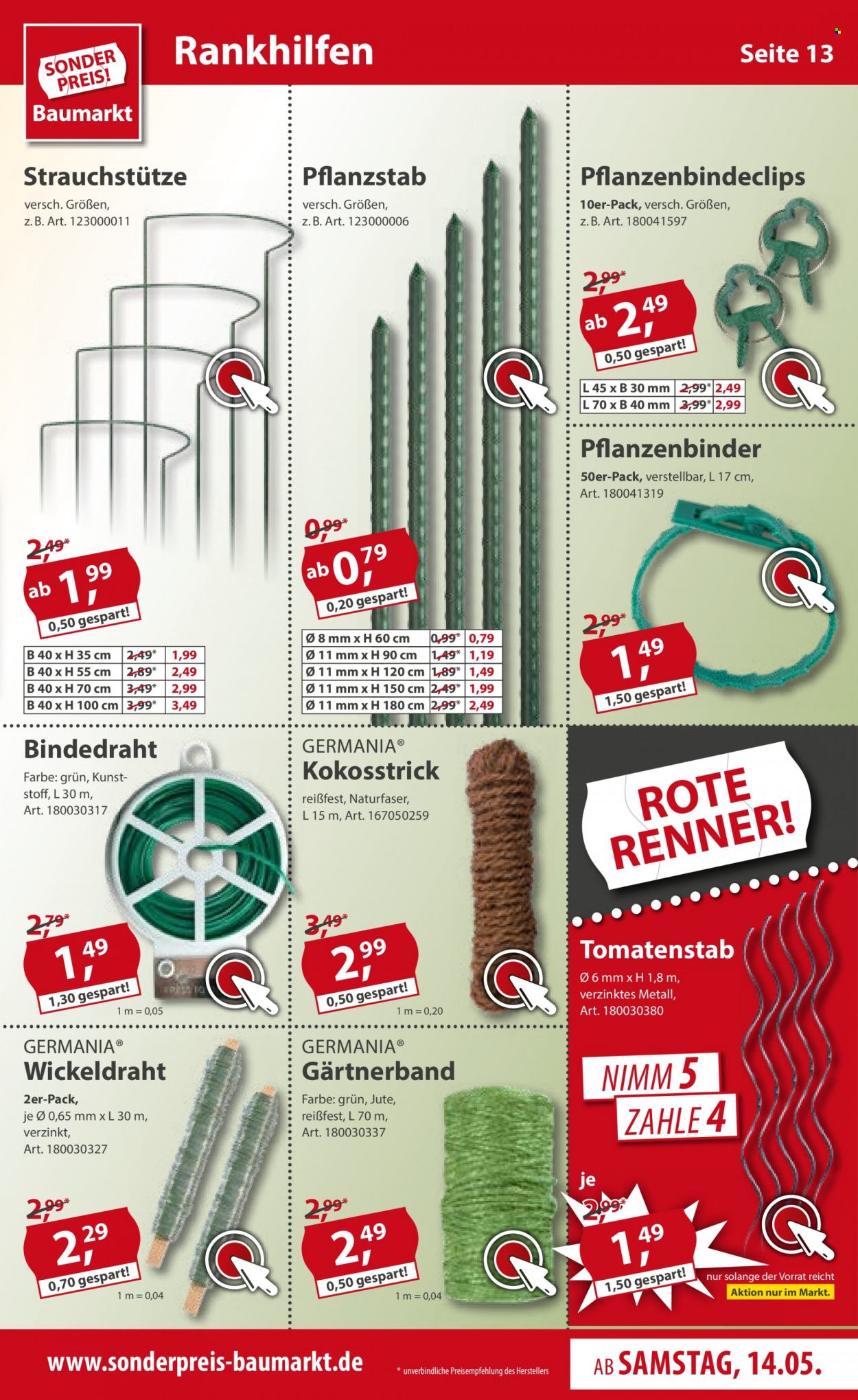 Sonderpreis-Baumarkt Prospekte  - 14.05.2022 - 20.05.2022. Seite 13