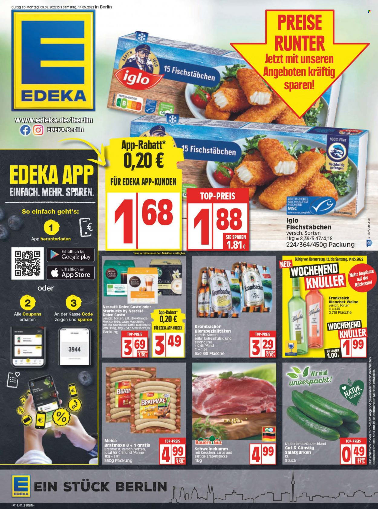 Edeka Prospekte  - 9.05.2022 - 14.05.2022. Seite 1