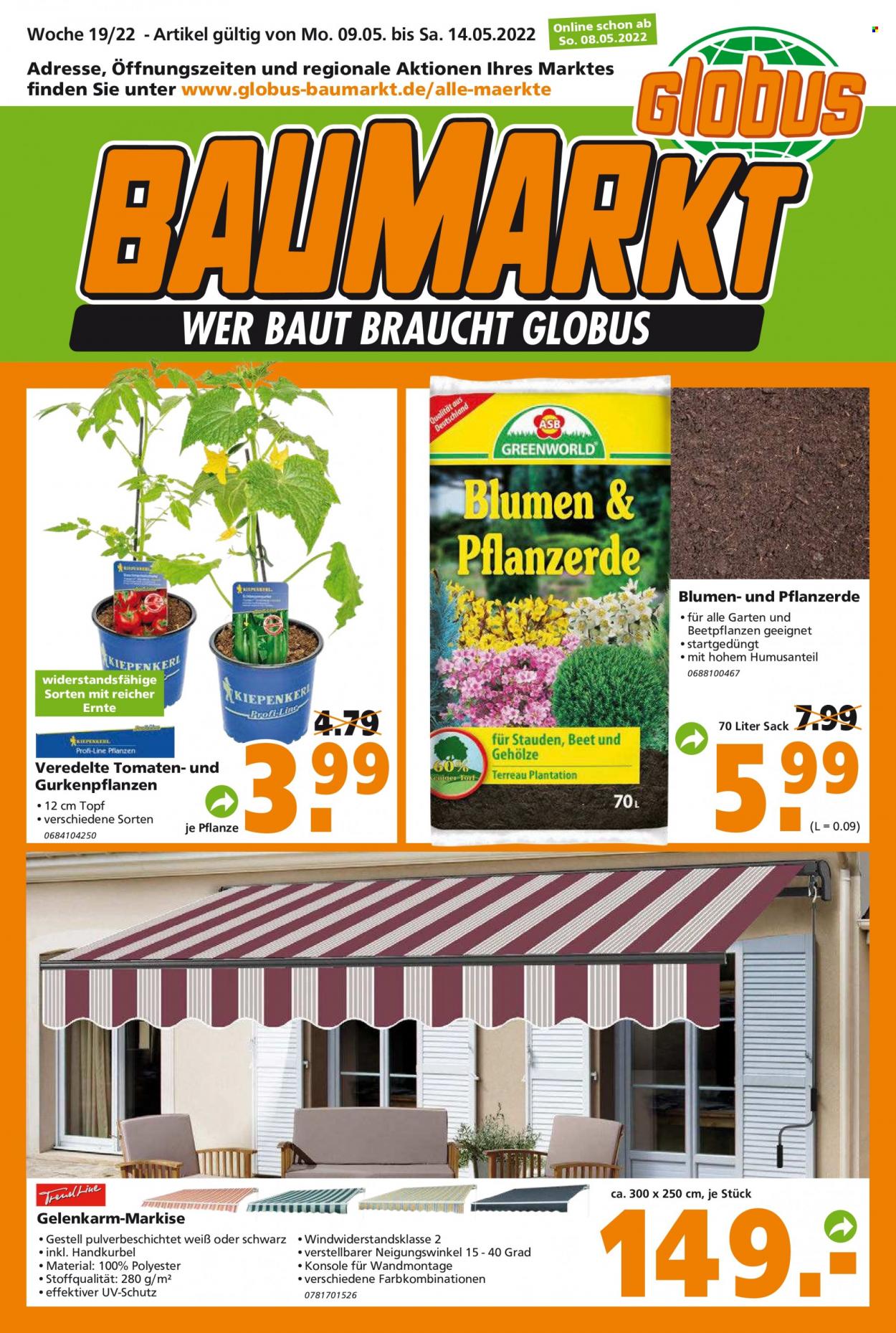 Globus Baumarkt Prospekte  - 9.05.2022 - 14.05.2022. Seite 1