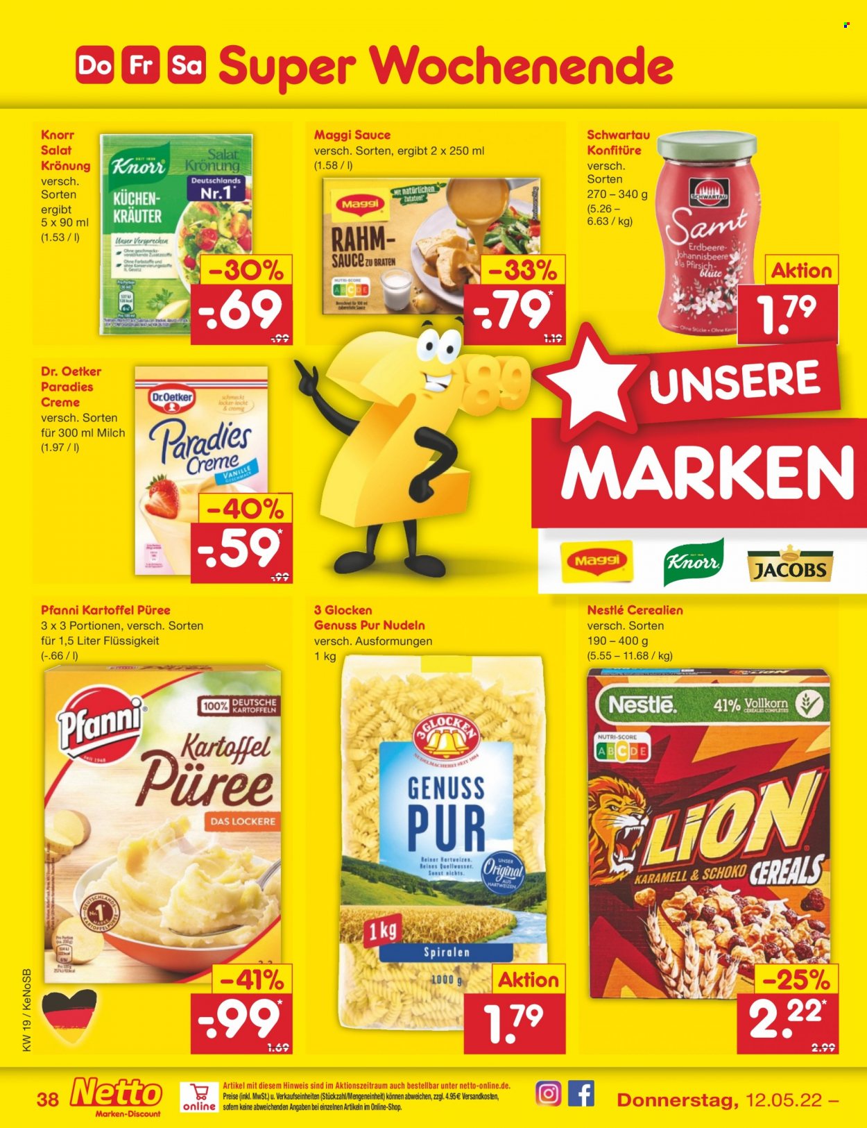 Netto Marken-Discount Prospekte  - 9.05.2022 - 14.05.2022. Seite 38
