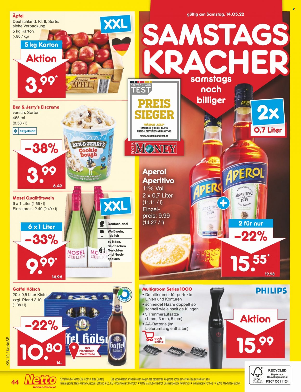Netto Marken-Discount Prospekte  - 9.05.2022 - 14.05.2022. Seite 44