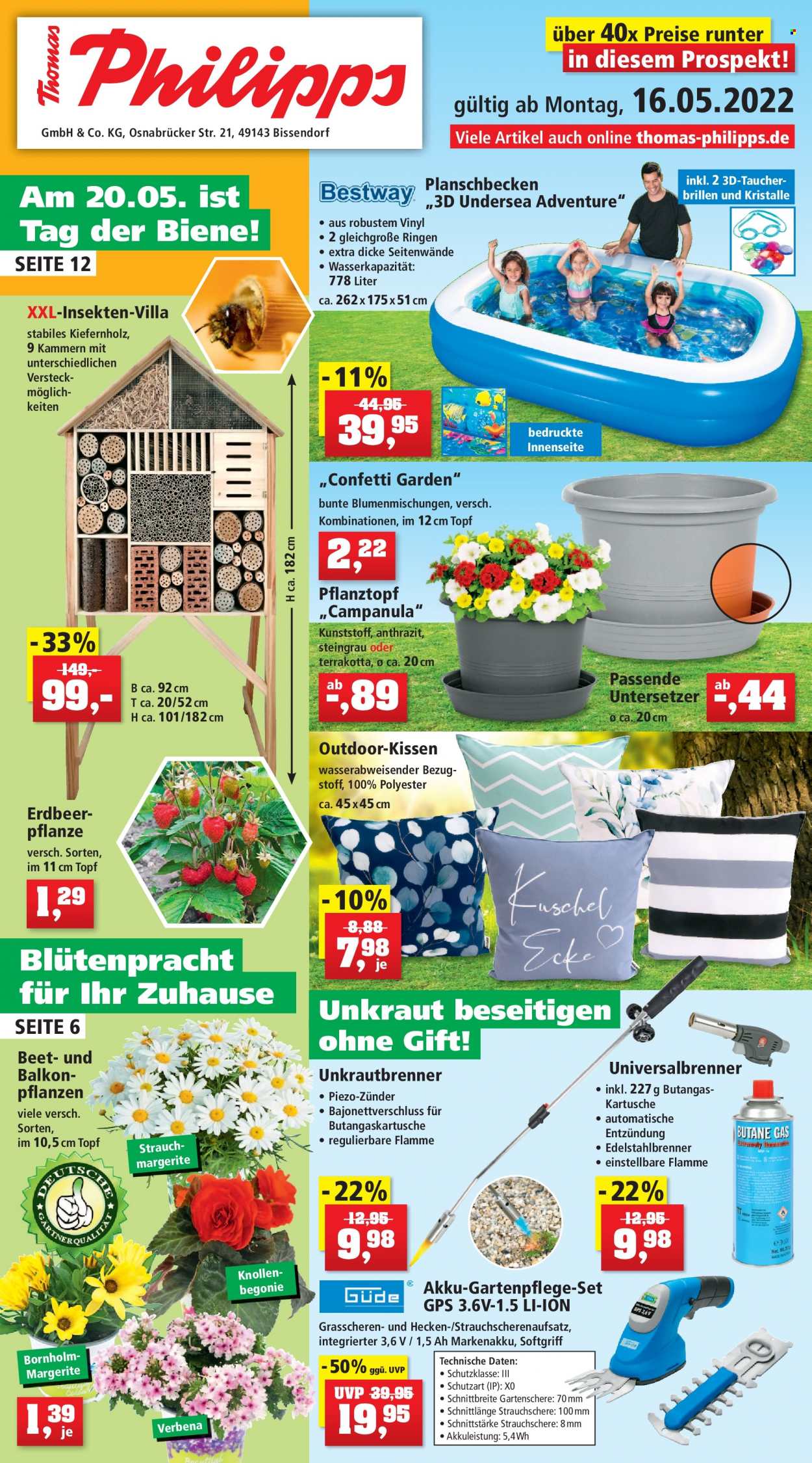 Thomas Philipps Prospekte  - 16.05.2022 - 21.05.2022. Seite 1