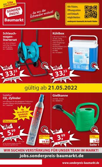 Prospekte Sonderpreis-Baumarkt - 21.05.2022 - 27.05.2022.