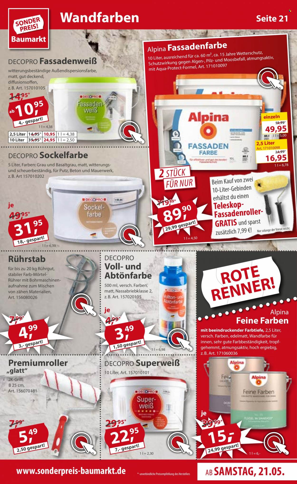 Sonderpreis-Baumarkt Prospekte  - 21.05.2022 - 27.05.2022. Seite 21